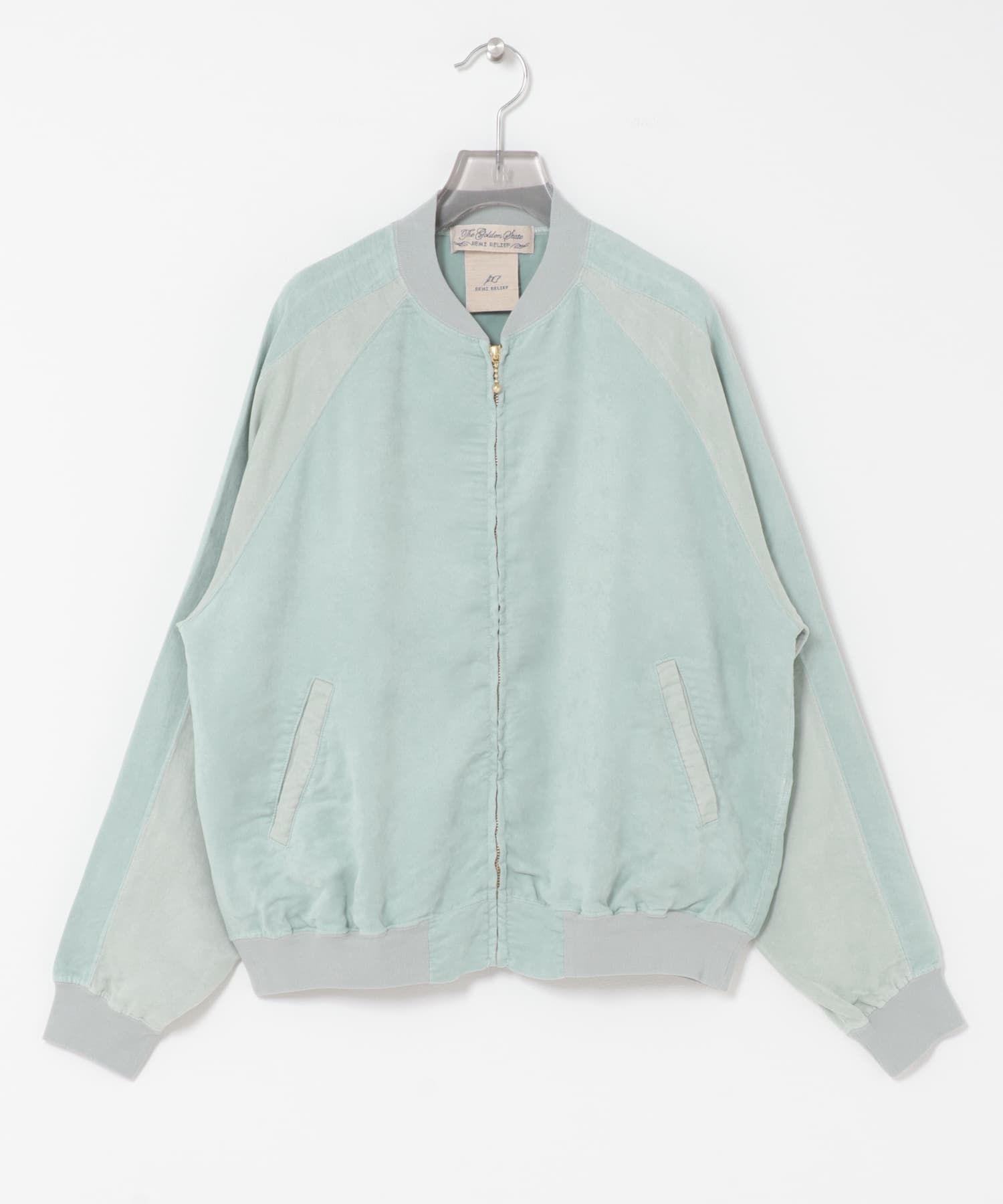 REMI RELIEF　エコスウェードラグランZIP JACKET SAX S