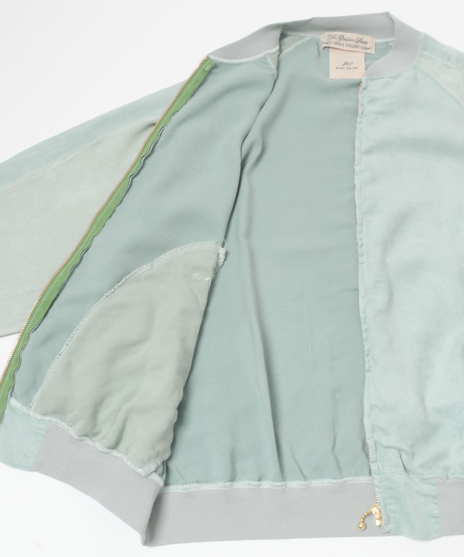 REMI RELIEF　エコスウェードラグランZIP JACKET SAX S