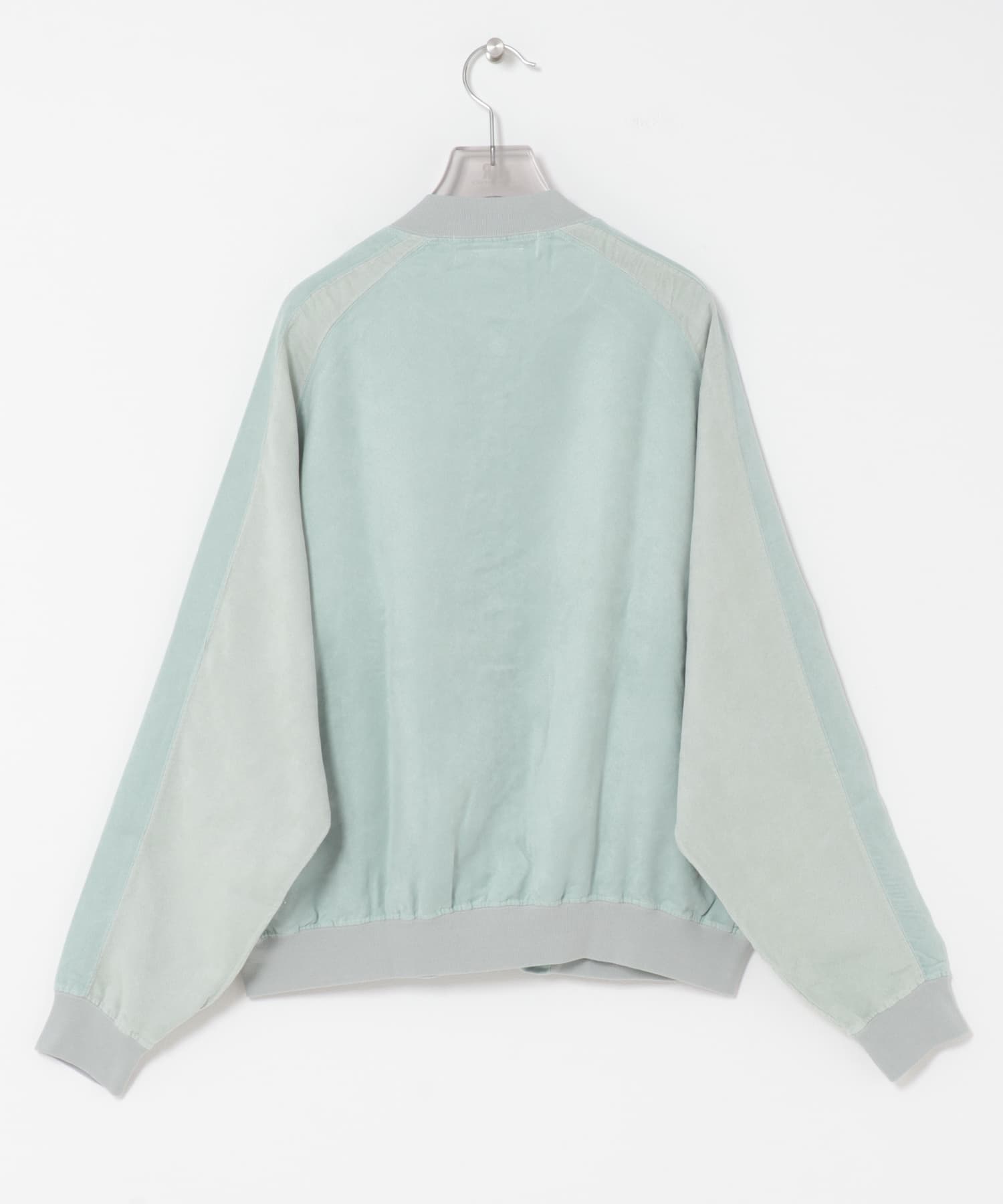 REMI RELIEF　エコスウェードラグランZIP JACKET SAX S