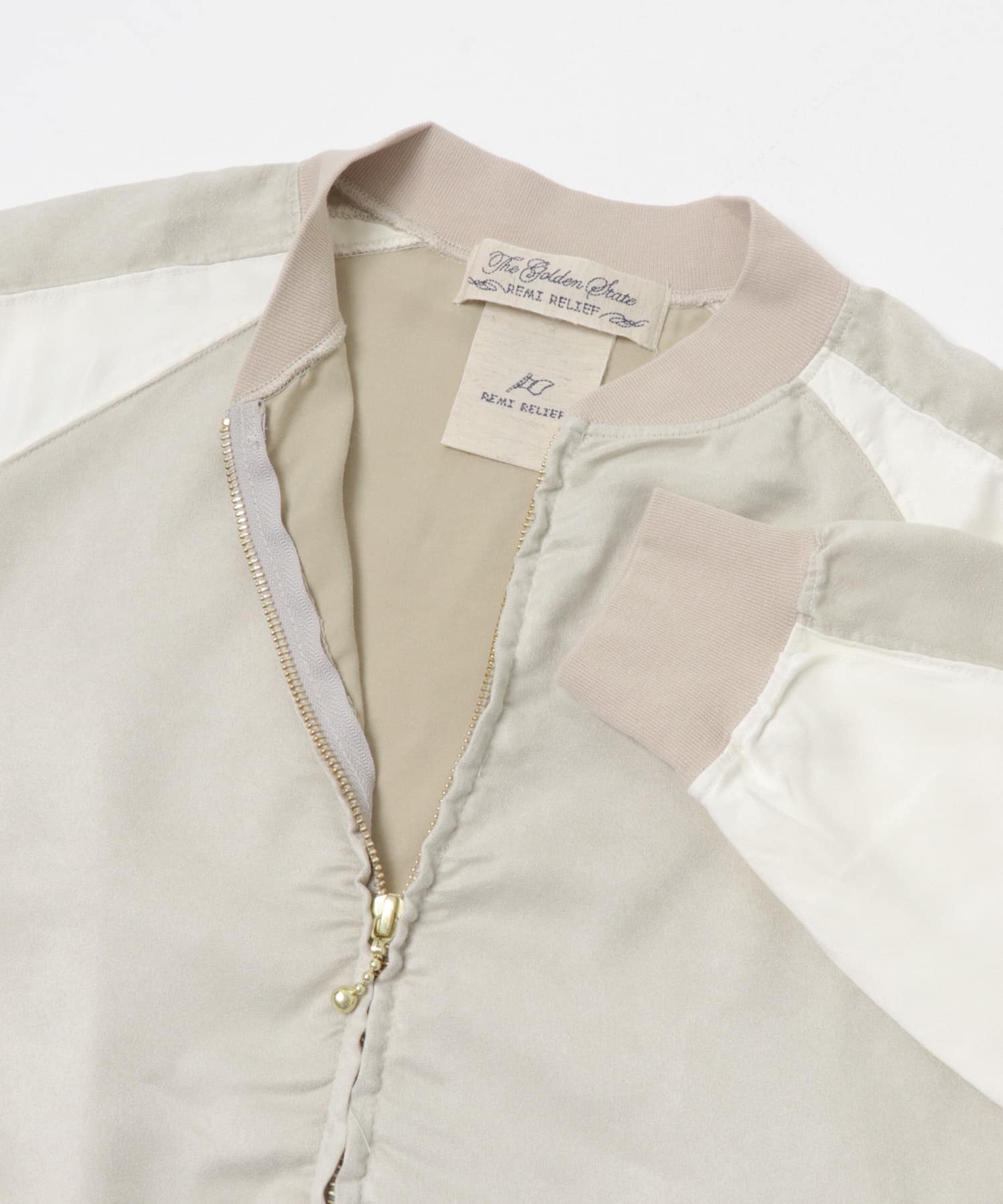 REMI RELIEF　エコスウェードラグランZIP JACKET GRAGE S