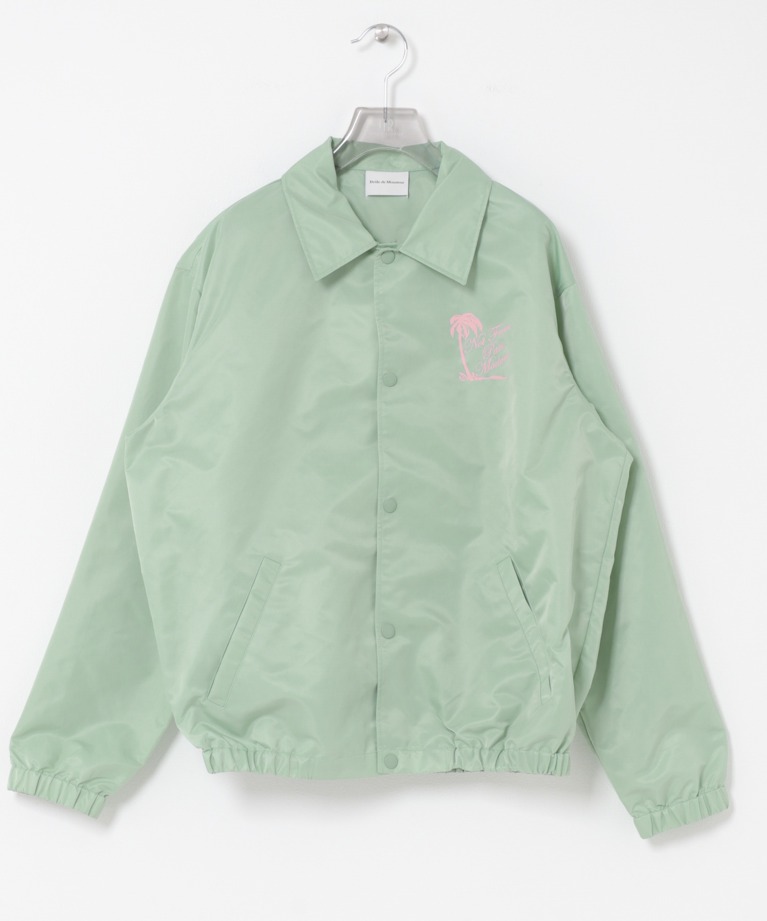 Drole de Monsieur　VESTE SLOGAN PALMIER WATERGREEN XS