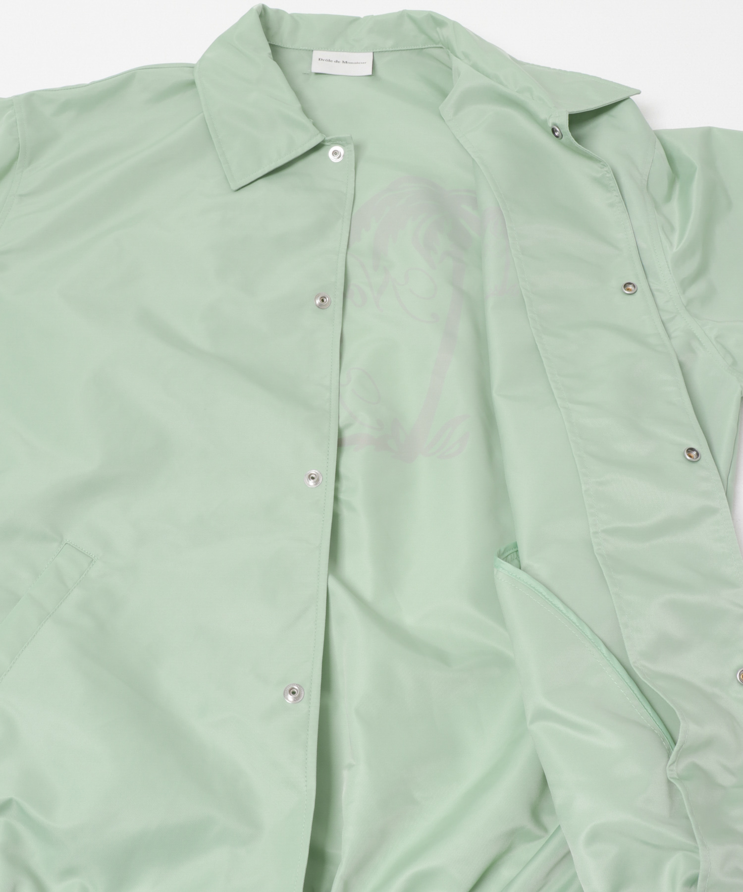 Drole de Monsieur　VESTE SLOGAN PALMIER WATERGREEN XS