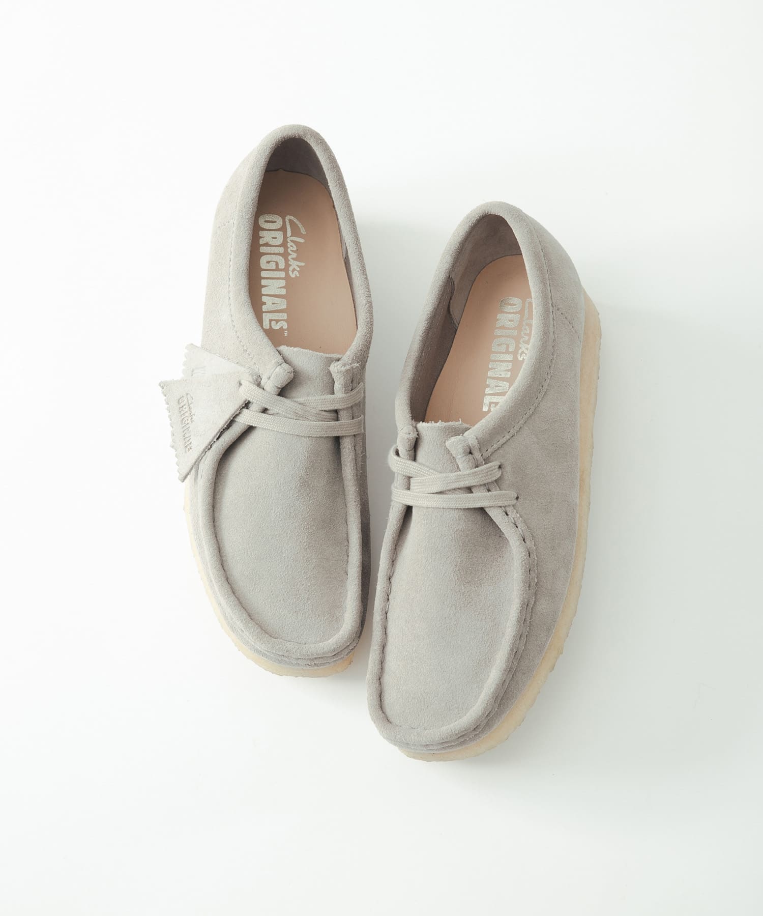 CLARKS　EXCLUSIVE WALLABEE P GREY SDE 4