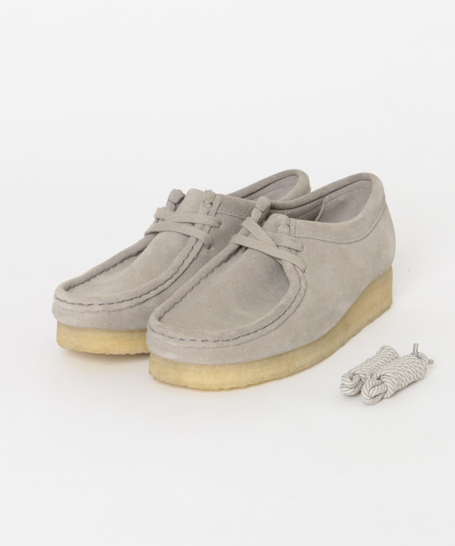 CLARKS EXCLUSIVE WALLABEE(4 P GREY SDE): シューズ｜URBAN RESEARCH