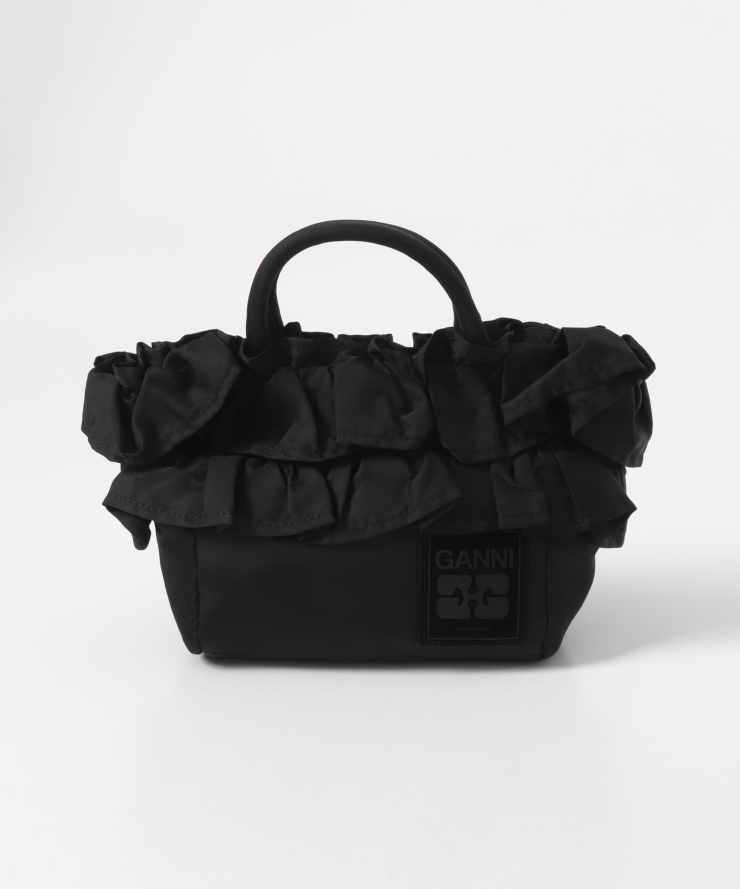 GANNI　MINI SHOPPER RUFFLE