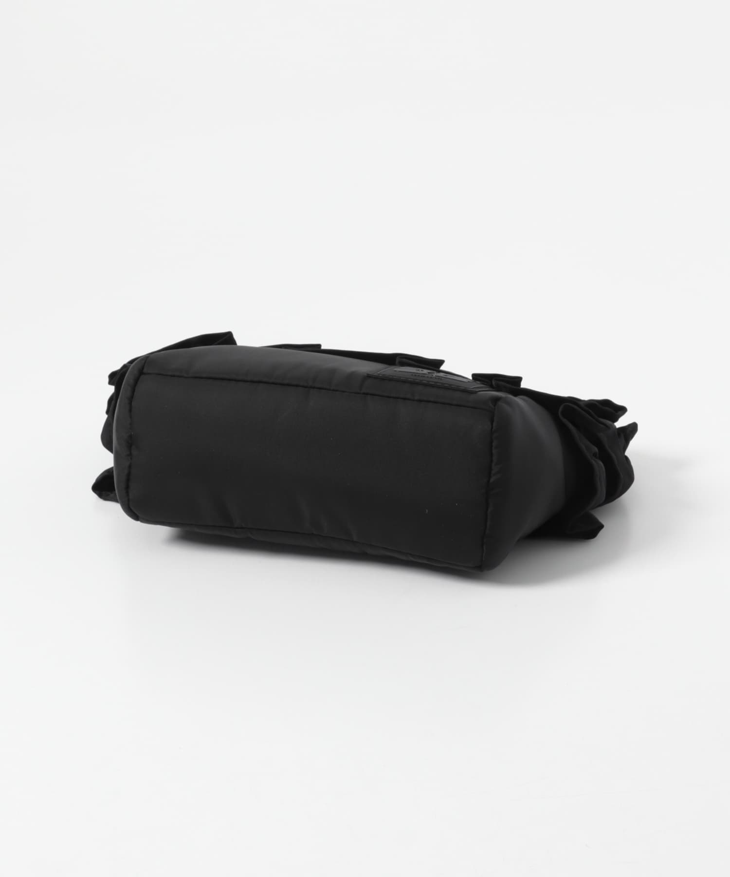 GANNI　MINI SHOPPER RUFFLE BLACK -