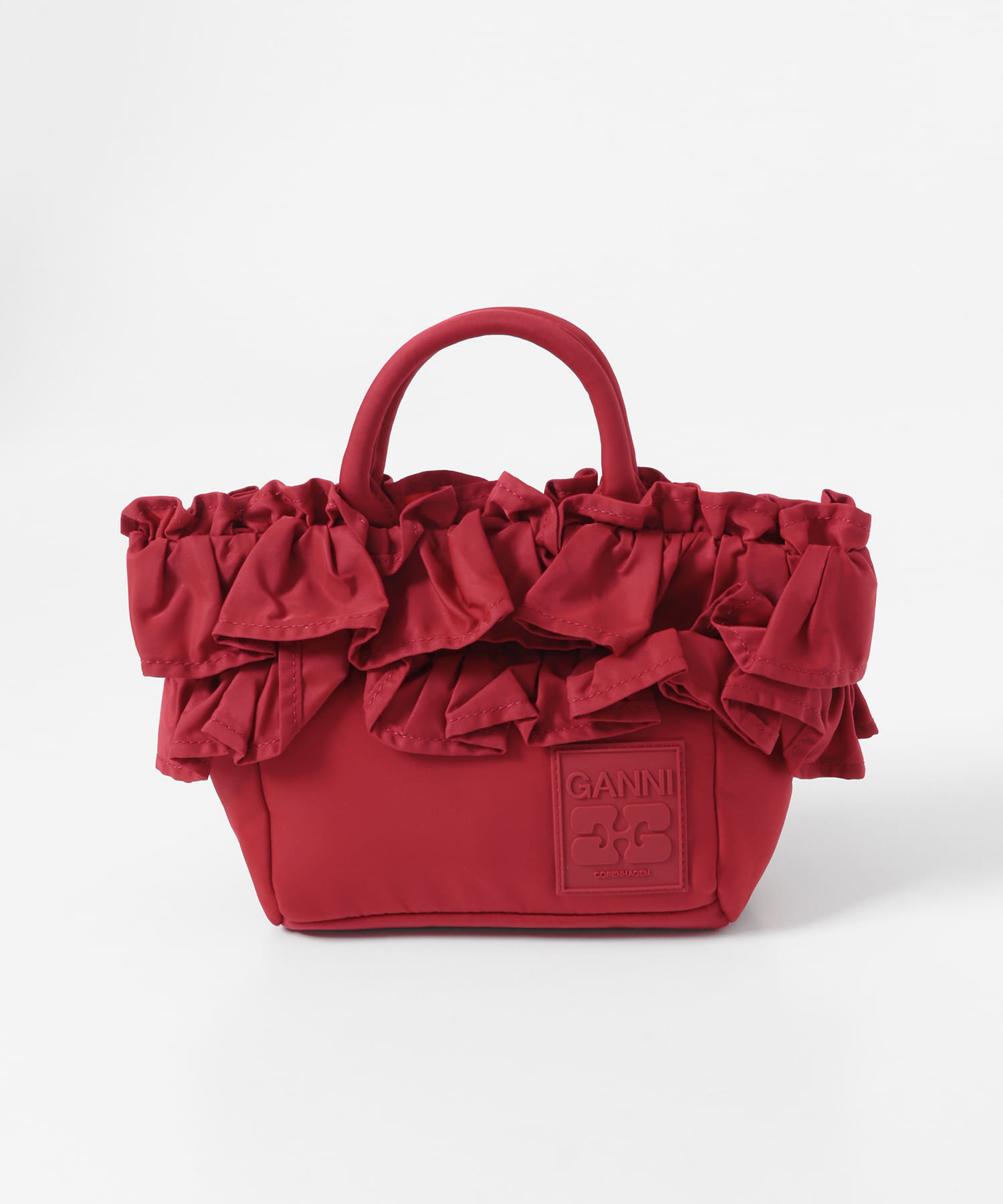 GANNI　MINI SHOPPER RUFFLE
