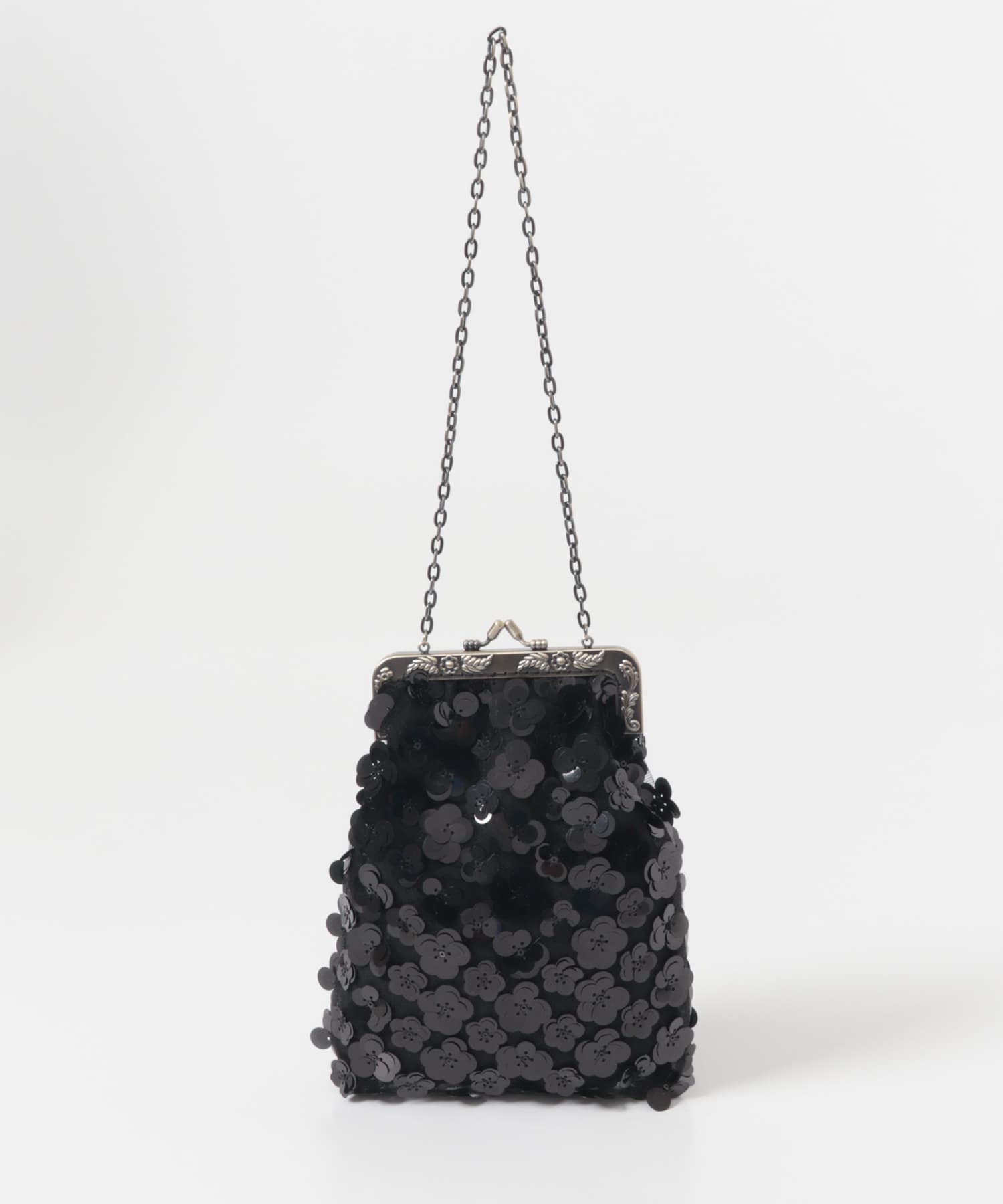 VIVIANO SEQUINS KISSLOCK POUCH(- BLACK): バッグ｜URBAN RESEARCH