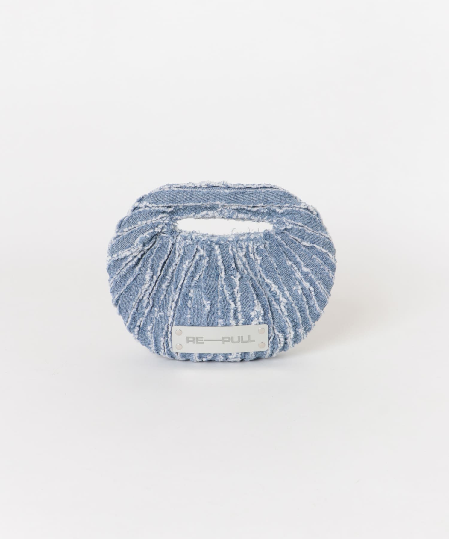 RE PULL　CLAMP DENIM MINI BAG