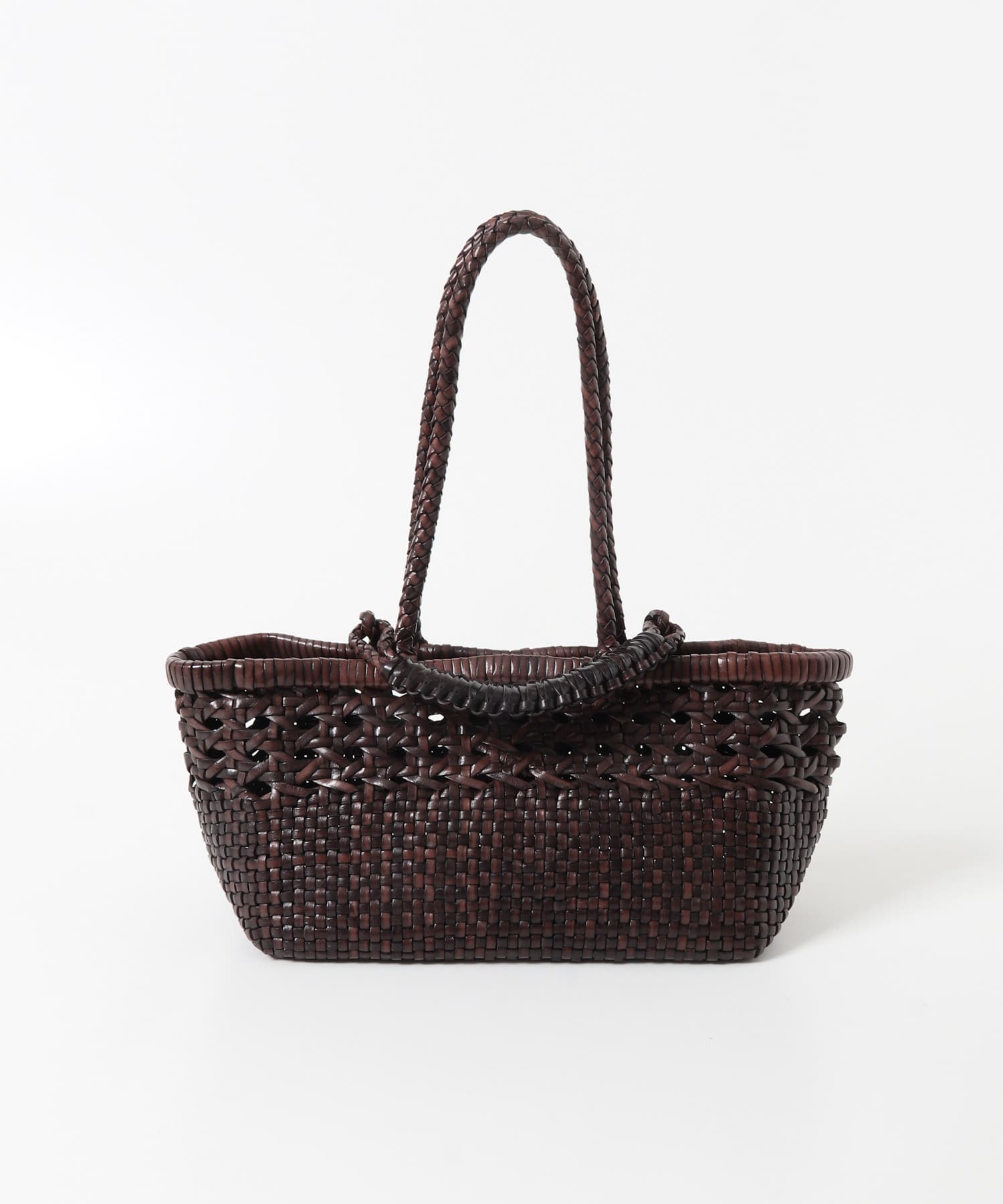 SAGAN VIENNA　PAZAR TOTE BOAT WOVEN BROWN -