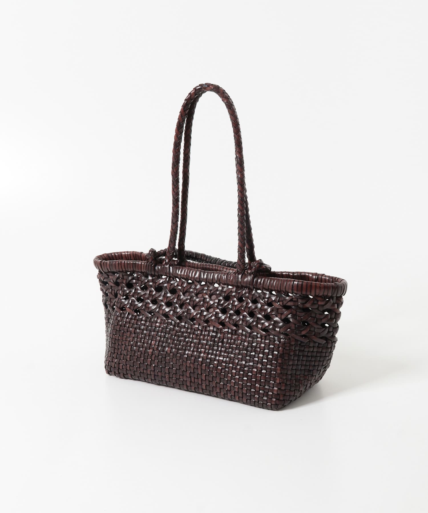 SAGAN VIENNA　PAZAR TOTE BOAT WOVEN BROWN -