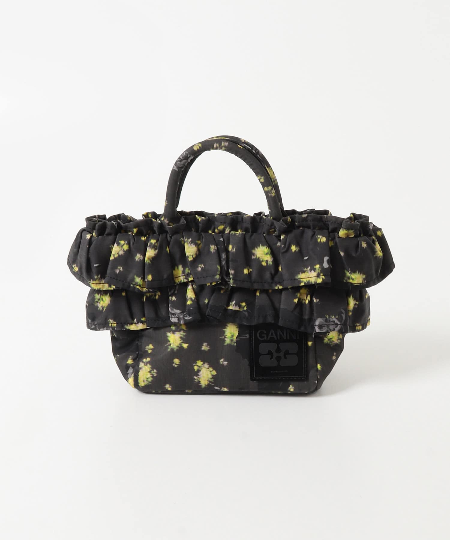 GANNI　MINI SHOPPER RUFFLE PRINT
