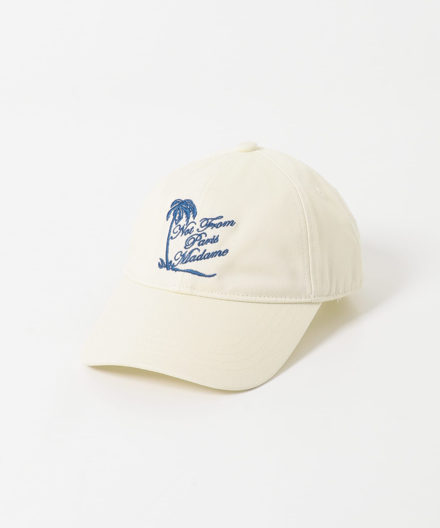 Drole de Monsieur　CASQUETTE SLOGAN PALMIER OFF WHITE -