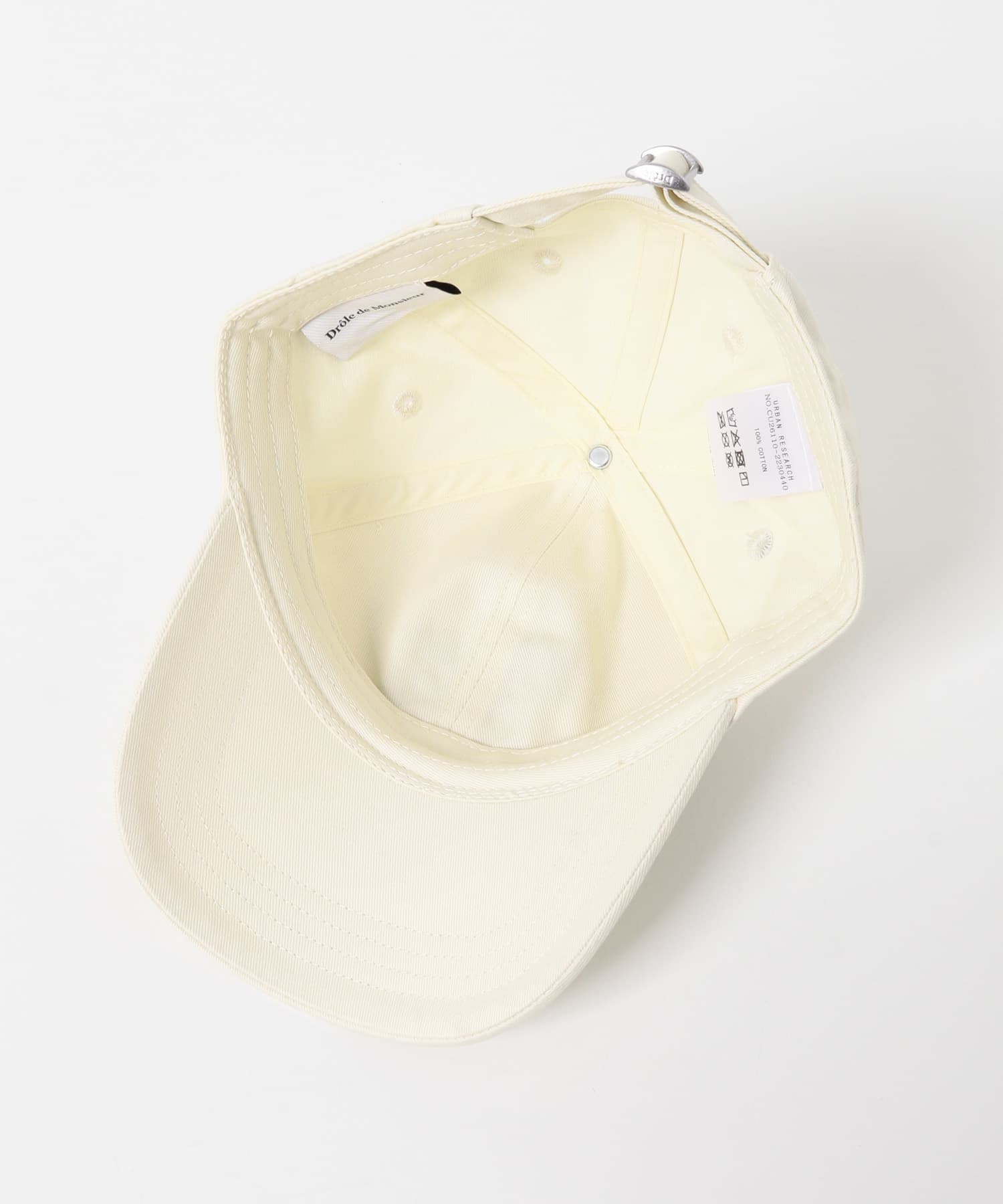 Drole de Monsieur　CASQUETTE SLOGAN PALMIER OFF WHITE -