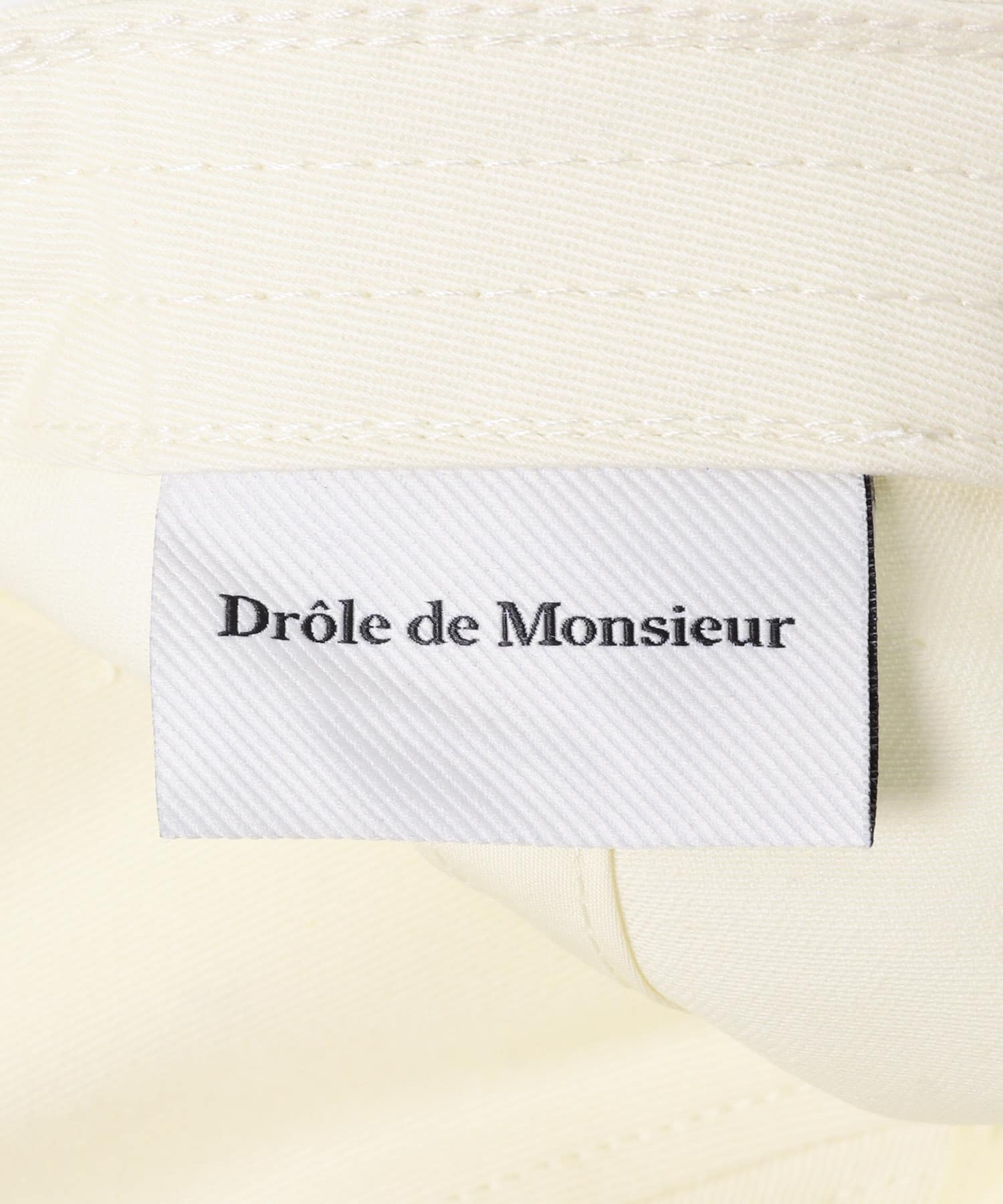 Drole de Monsieur　CASQUETTE SLOGAN PALMIER OFF WHITE -