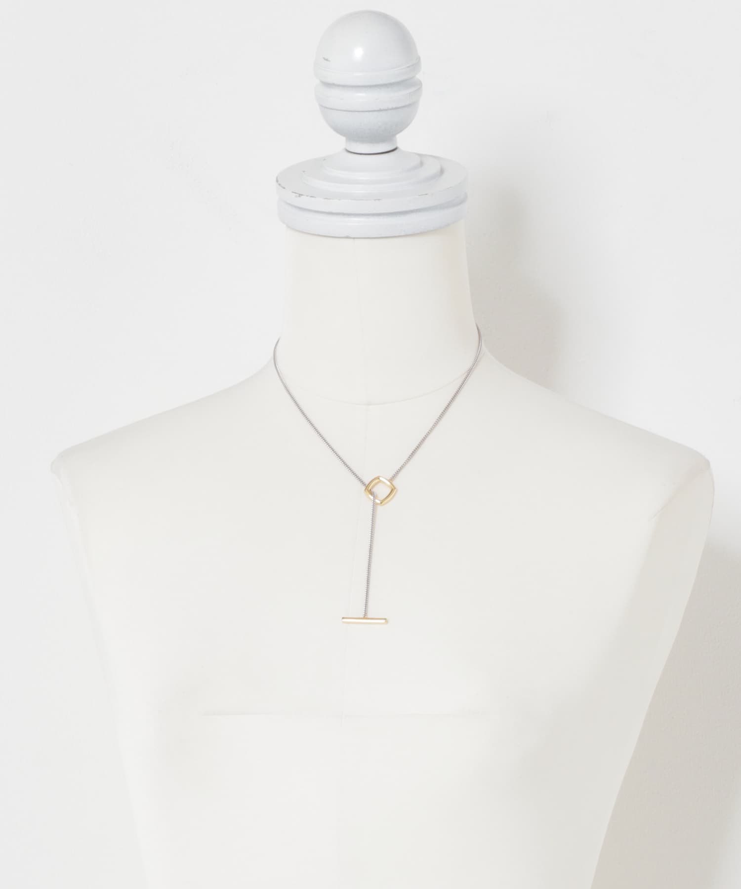 TOM WOOD　FRAME PENDANT DUO SILVERGOLD 18