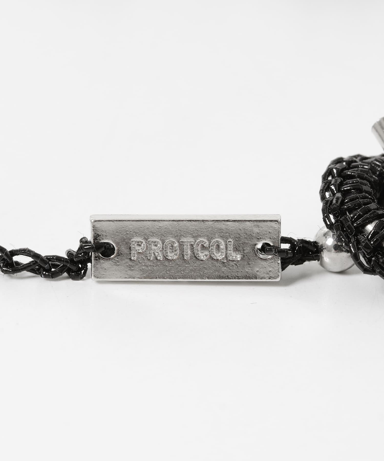 PROTCOL　FLOWER NECKLACE BLACK -