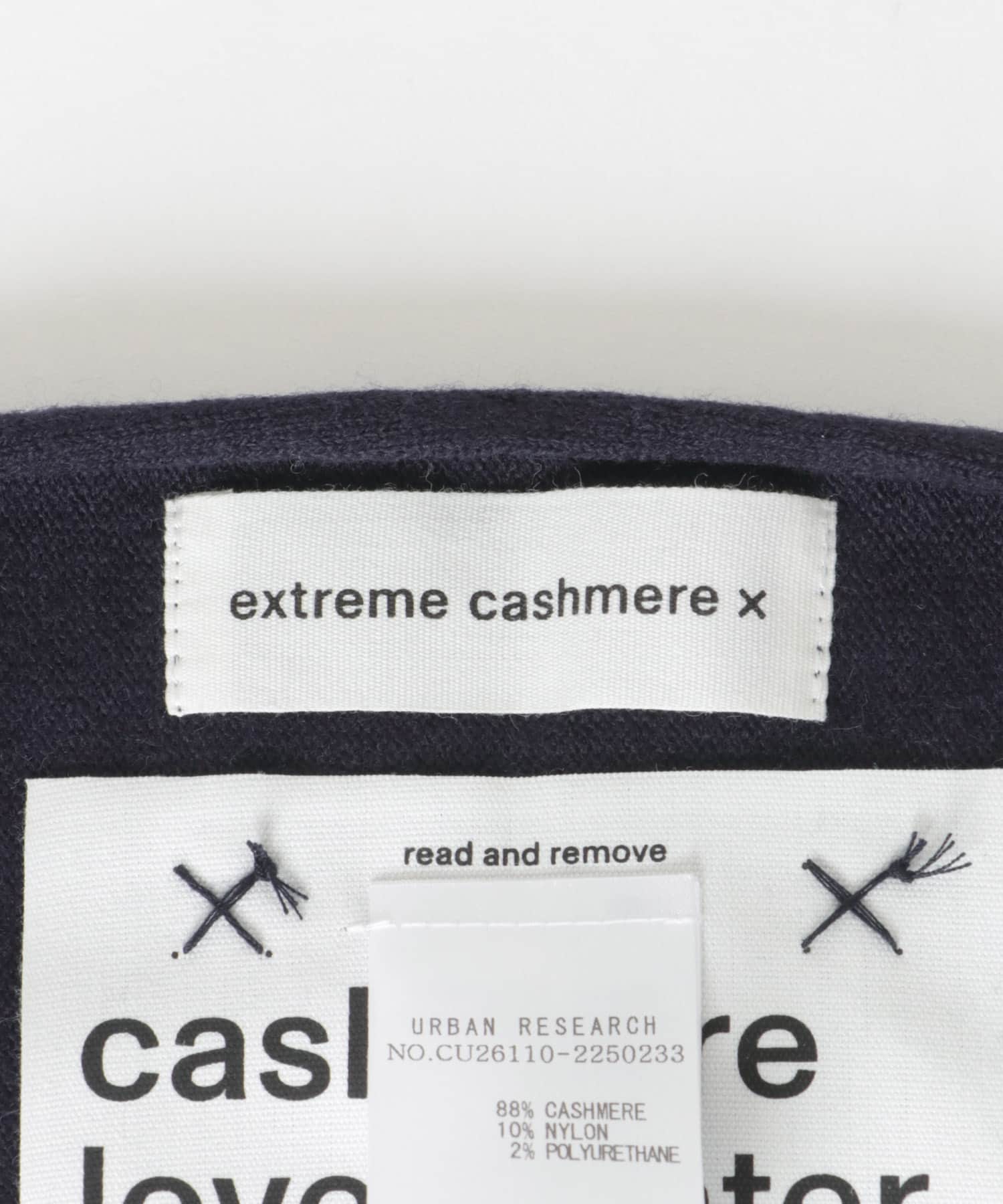 Extreme Cashmere　BANDANA NAVY -