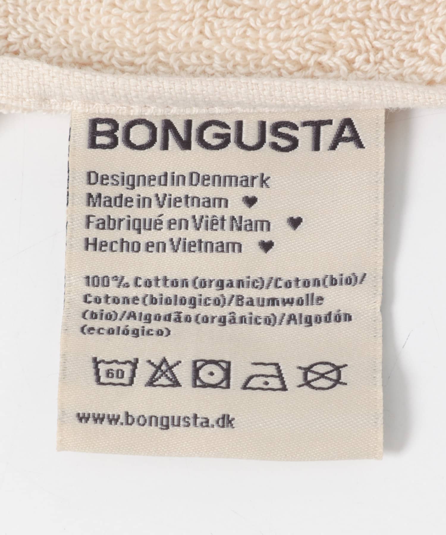 BONGUSTA　NARAM HAND TOWELS CREAM INK -