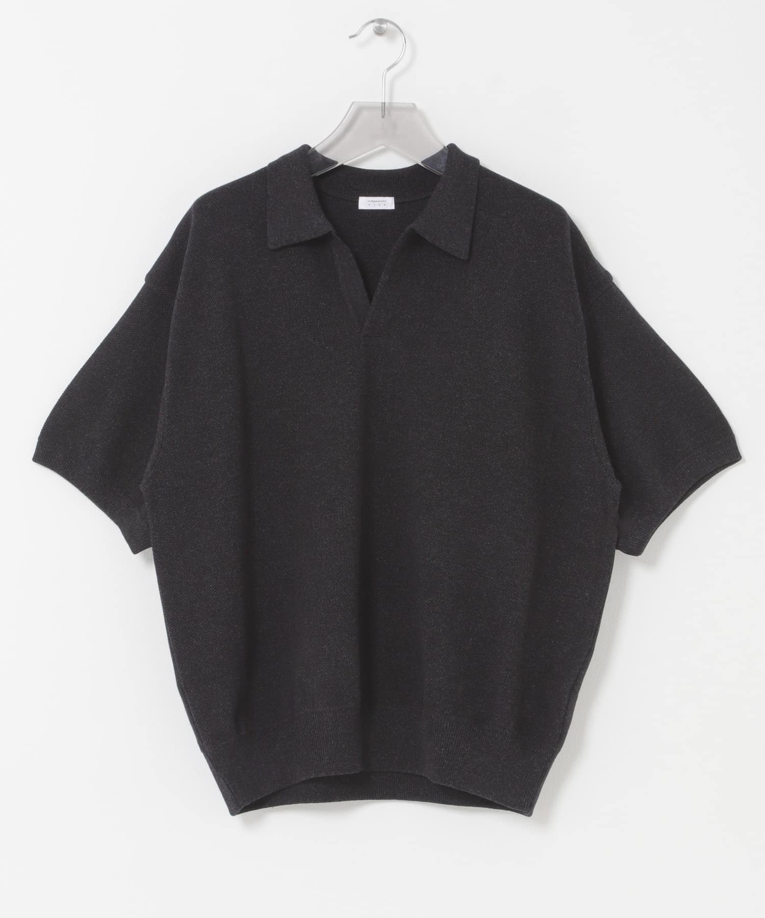 crepuscule　Co/Ra Moss Stitch Skipper BLACK 1