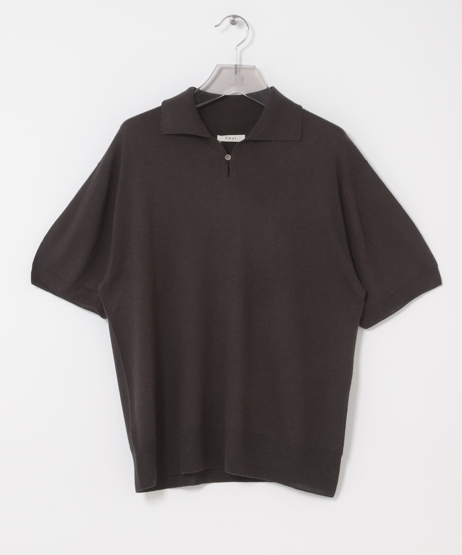 FUJI　SILK CASHMERE SHORT-SLEEVE SKIPPER