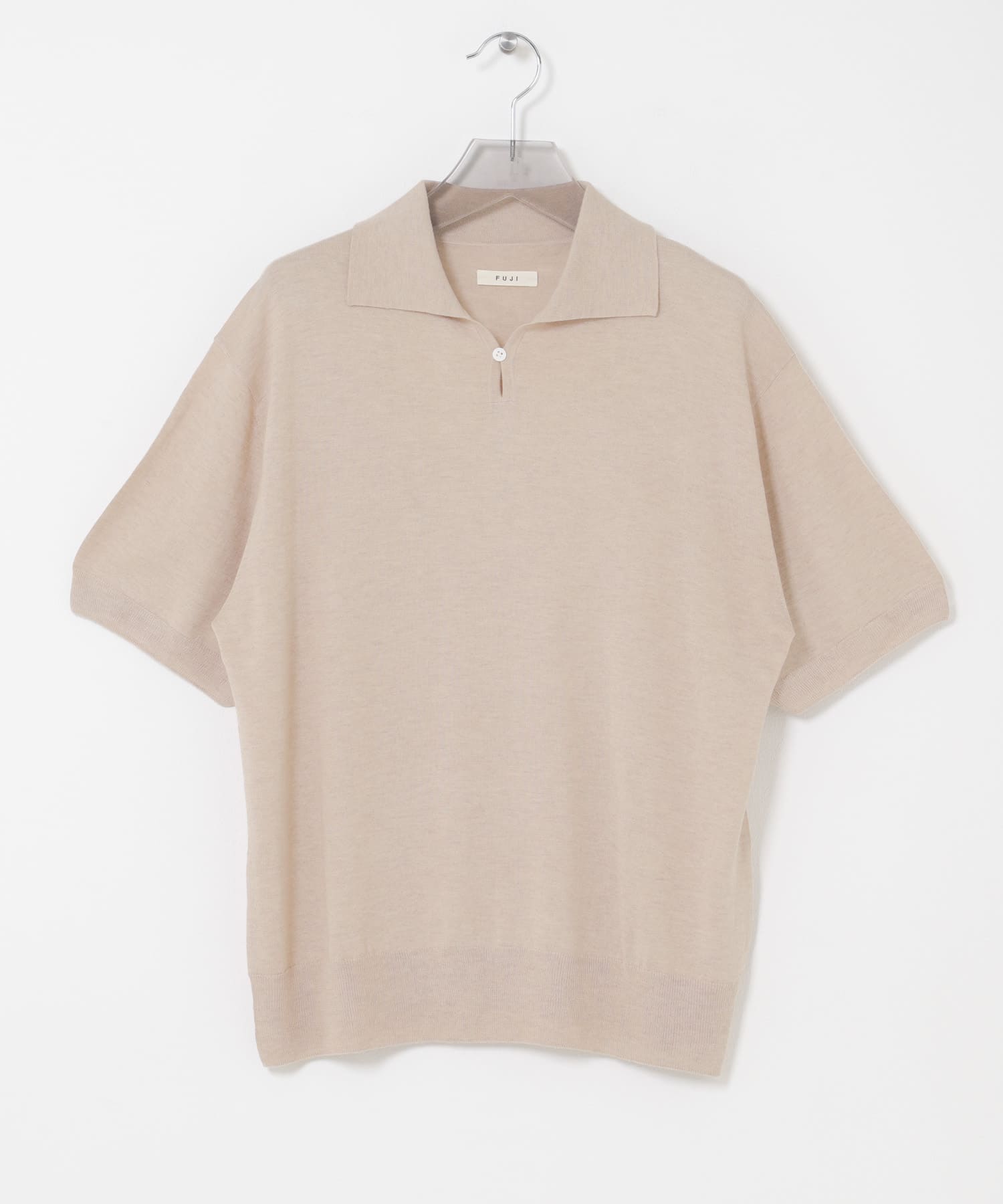 FUJI SILK CASHMERE SHORT-SLEEVE SKIPPER(5 BROWN): トップス｜URBAN