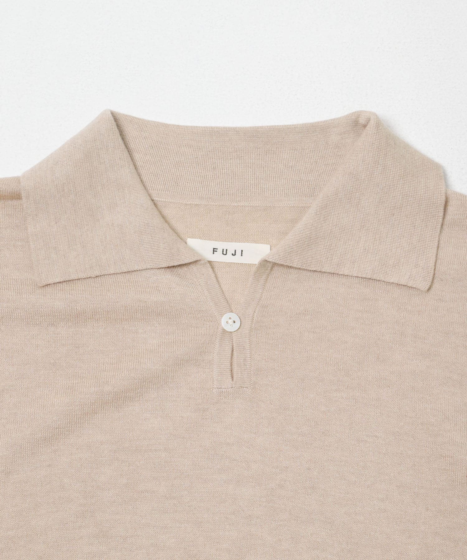 FUJI SILK CASHMERE SHORT-SLEEVE SKIPPER(5 BROWN): トップス｜URBAN