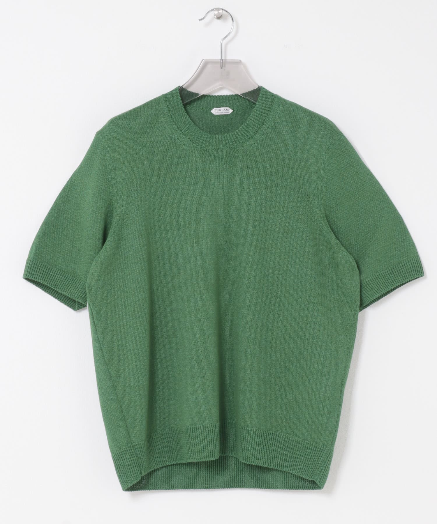 PURLAM　WASHI M-G TENJIKU CREW-NECK SHORT-SLEEVE GREEN 2