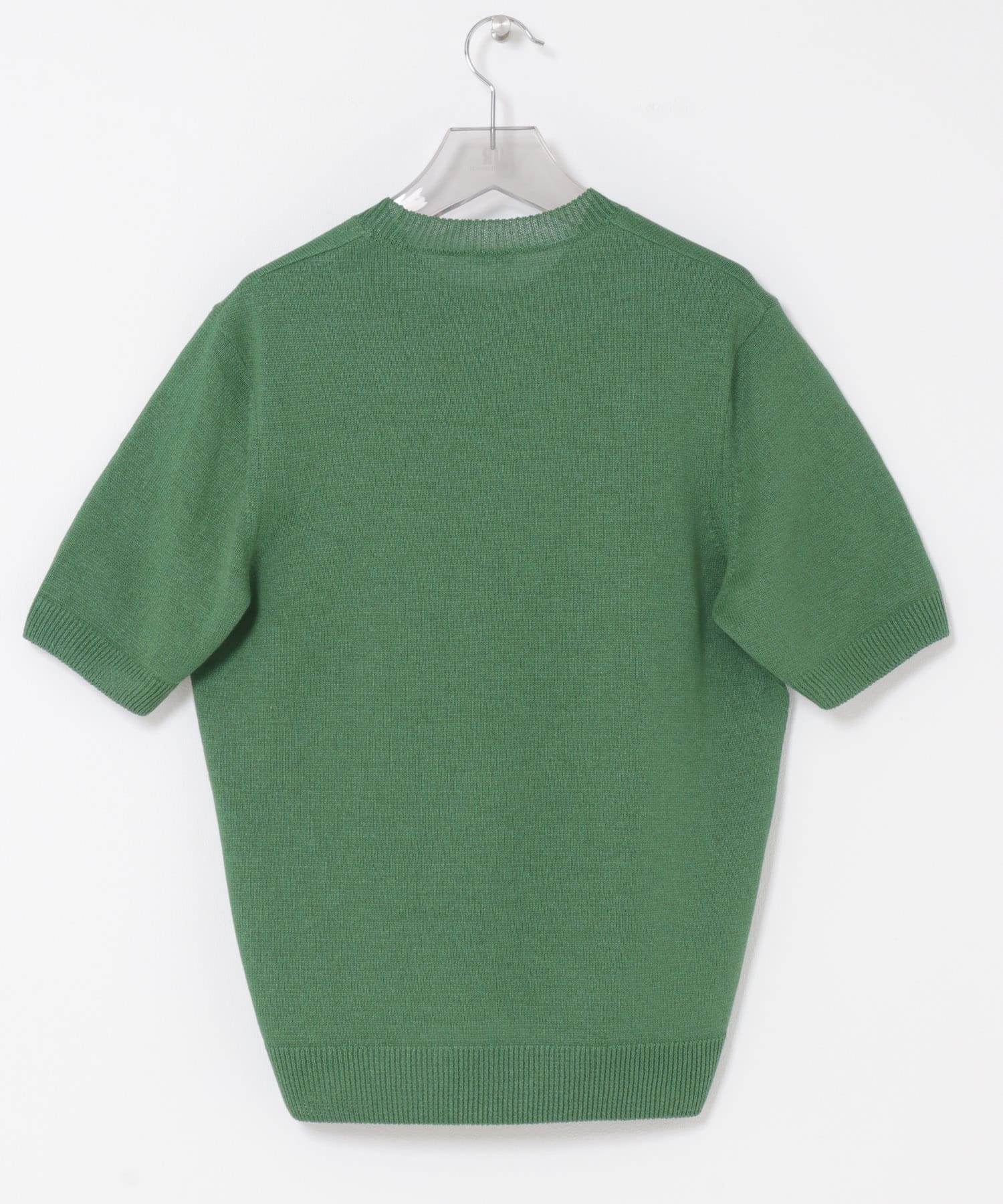 PURLAM　WASHI M-G TENJIKU CREW-NECK SHORT-SLEEVE GREEN 2