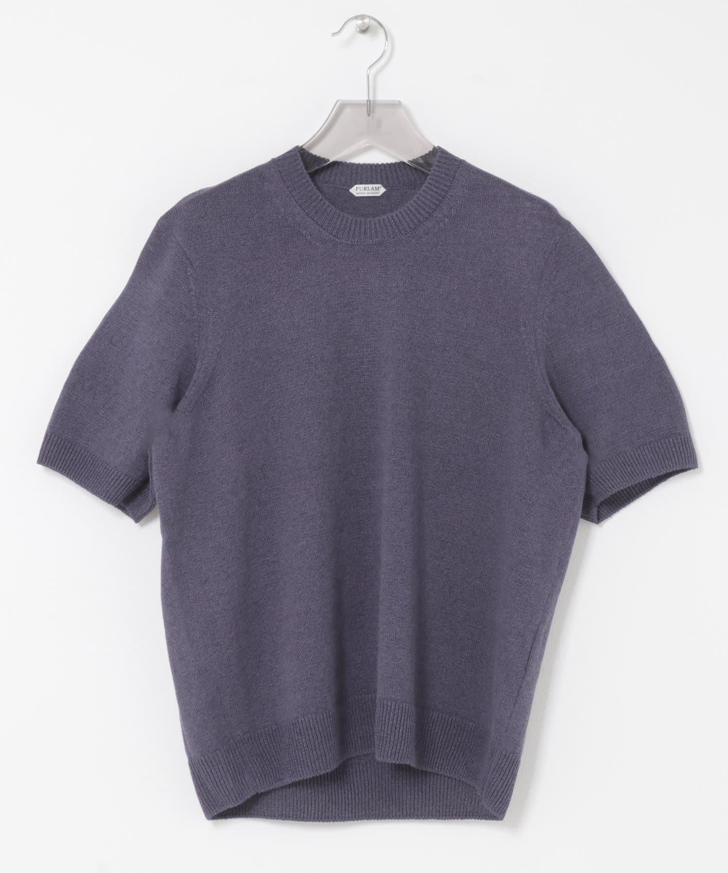 PURLAM　WASHI M-G TENJIKU CREW-NECK SHORT-SLEEVE B.PURPLE 2
