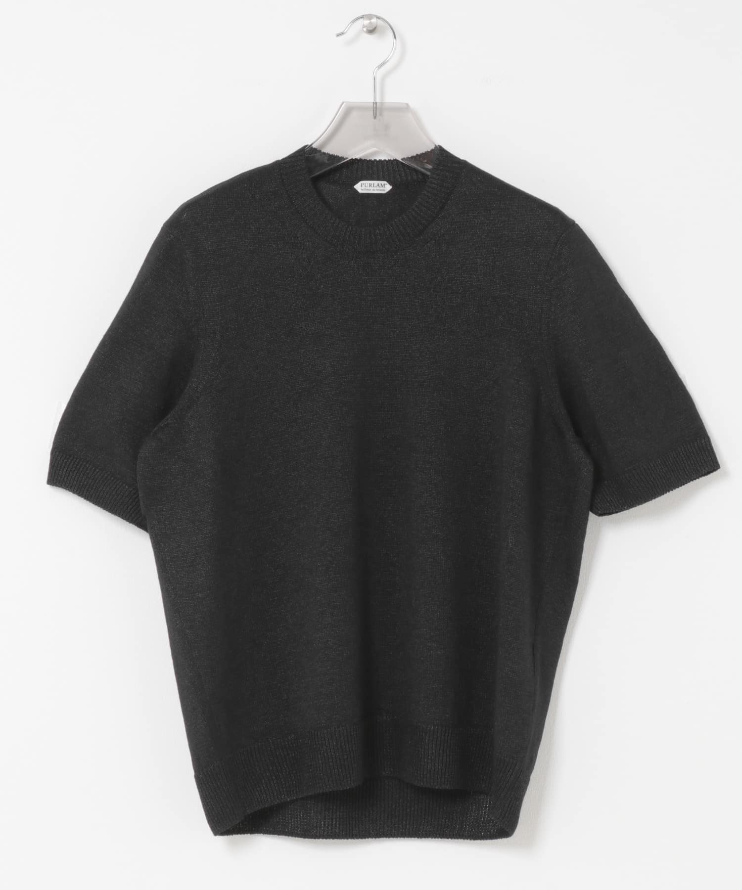 PURLAM　WASHI M-G TENJIKU CREW-NECK SHORT-SLEEVE BLACK 2