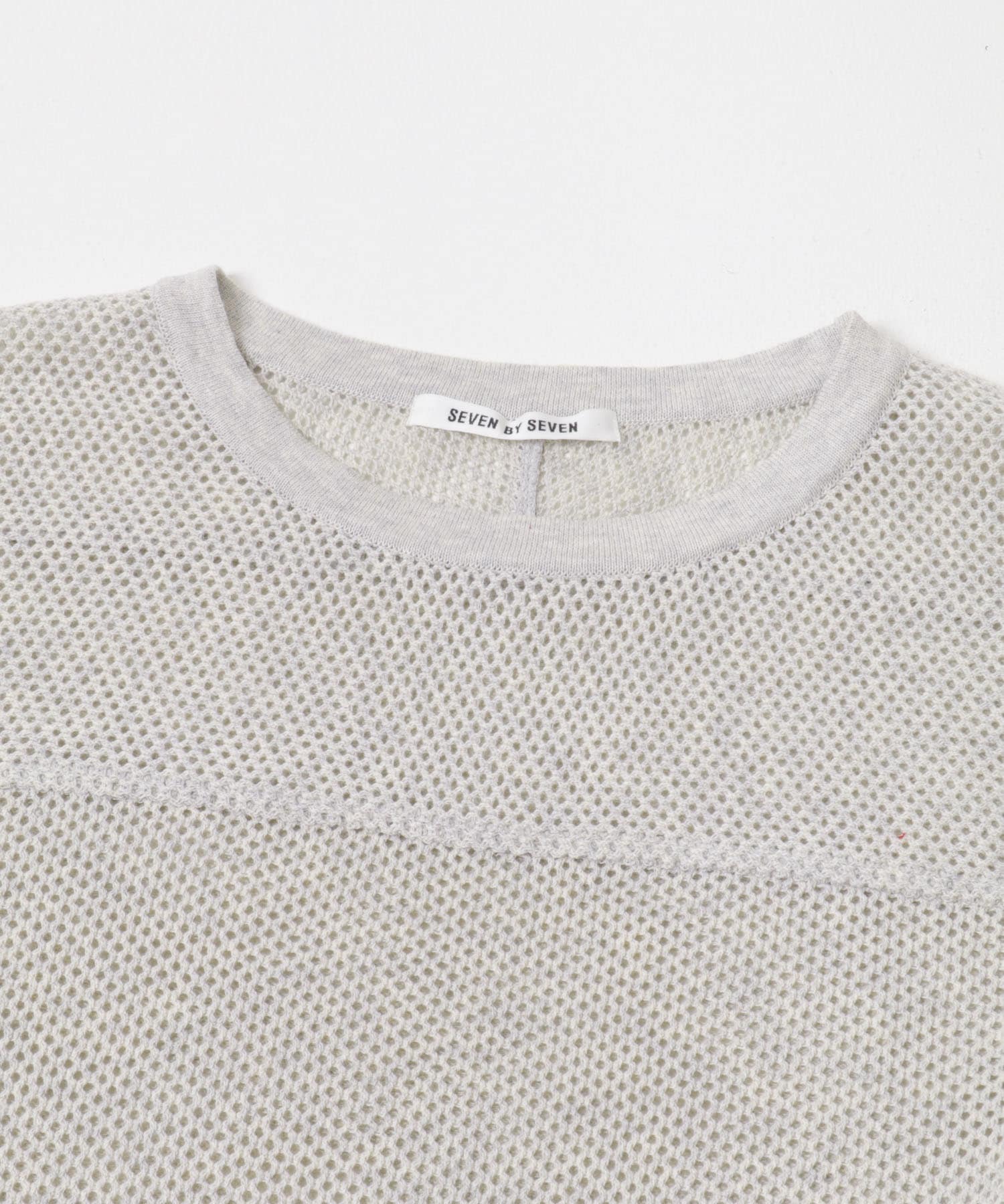 SEVEN BY SEVEN　FOOTBALL KNIT T-SHIRTS LONG-SLEEVE 030 WHITE M