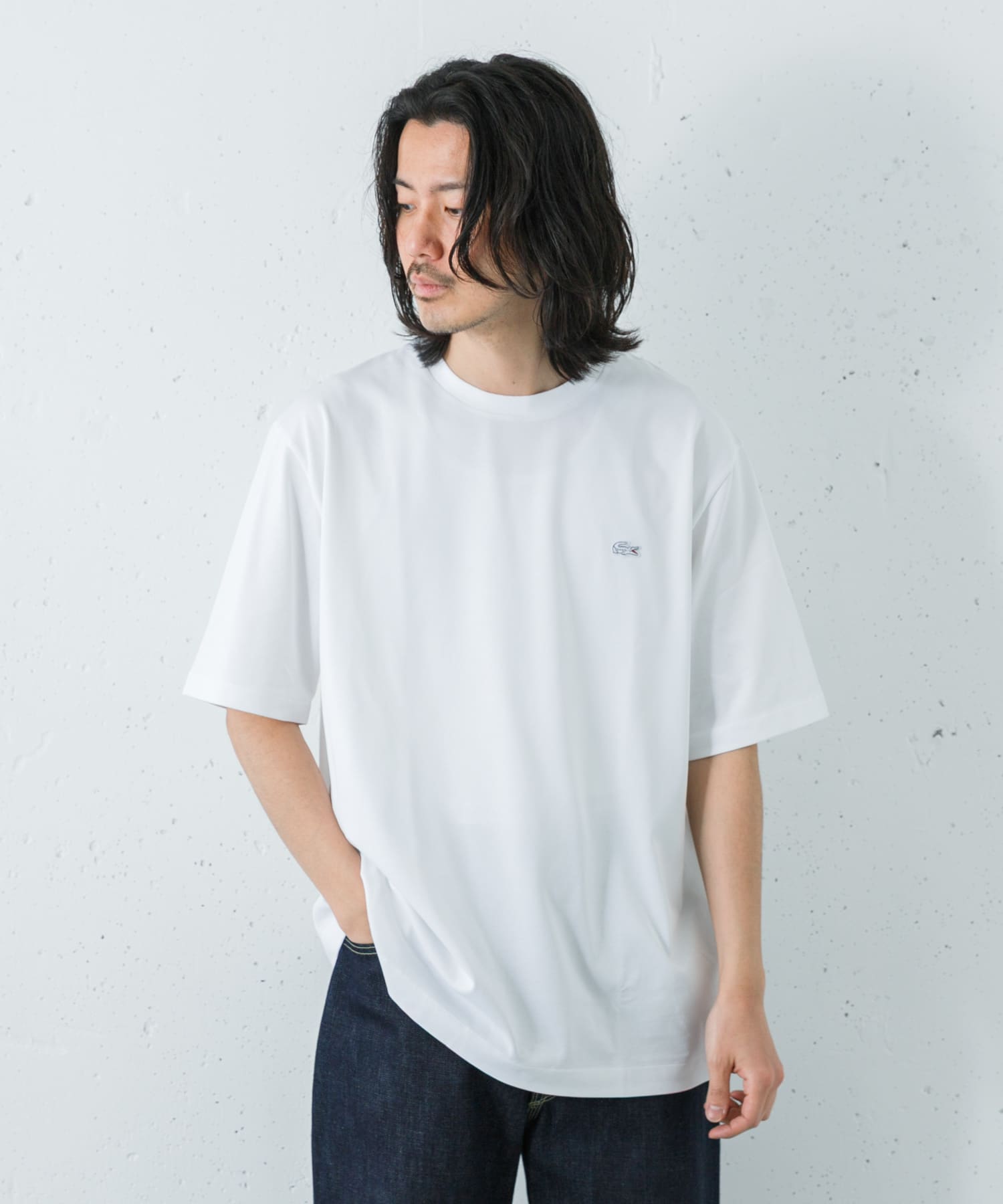 LACOSTE　アウトラインクロッククルーネックTシャツ