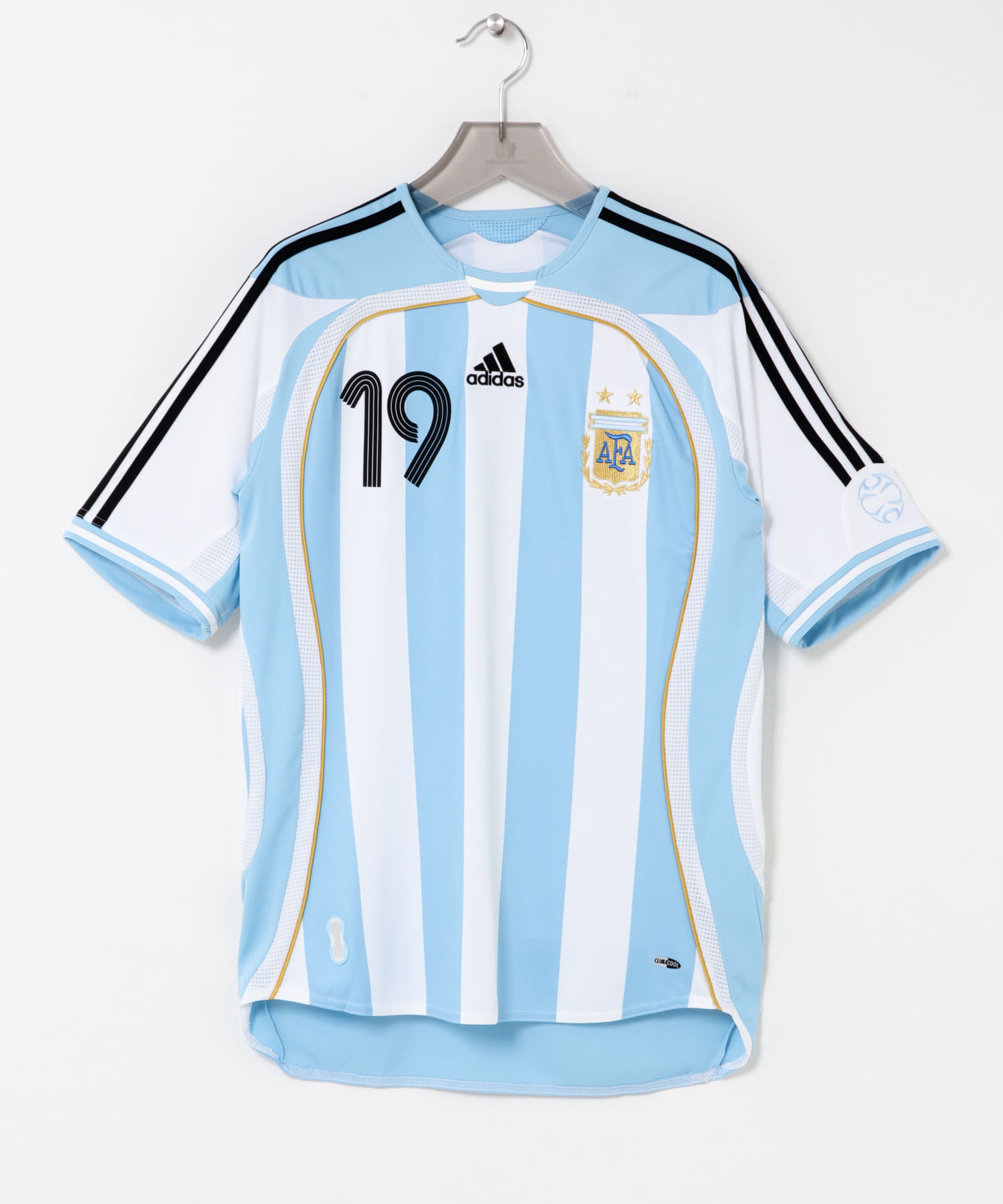 adidas　アルゼンチン代表 2006 ホーム ユニフォーム メッシ19 ホワイト M