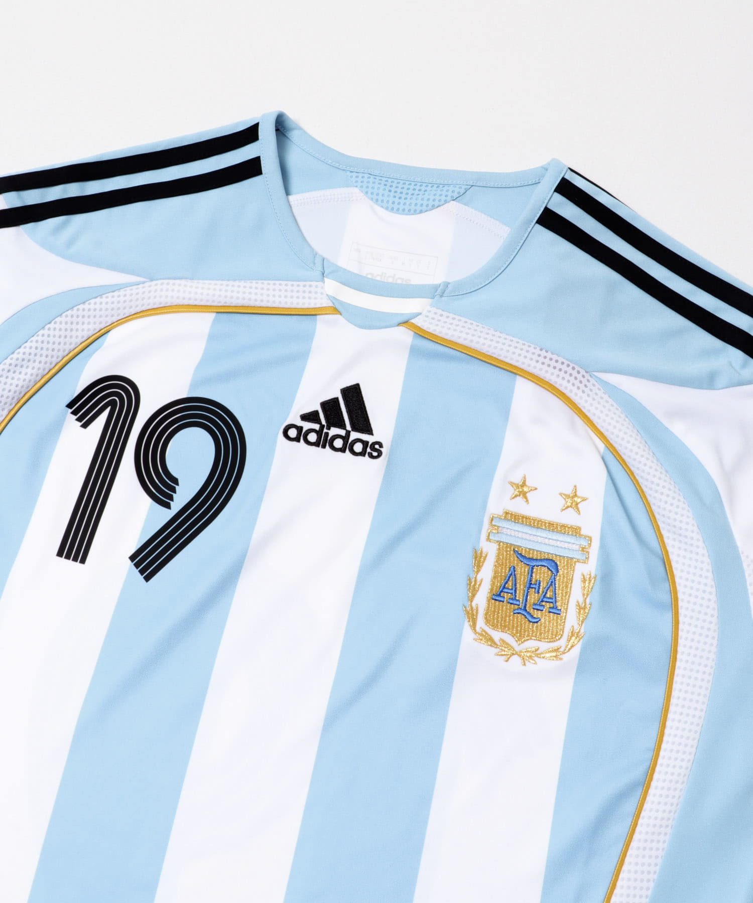 adidas　アルゼンチン代表 2006 ホーム ユニフォーム メッシ19 ホワイト M