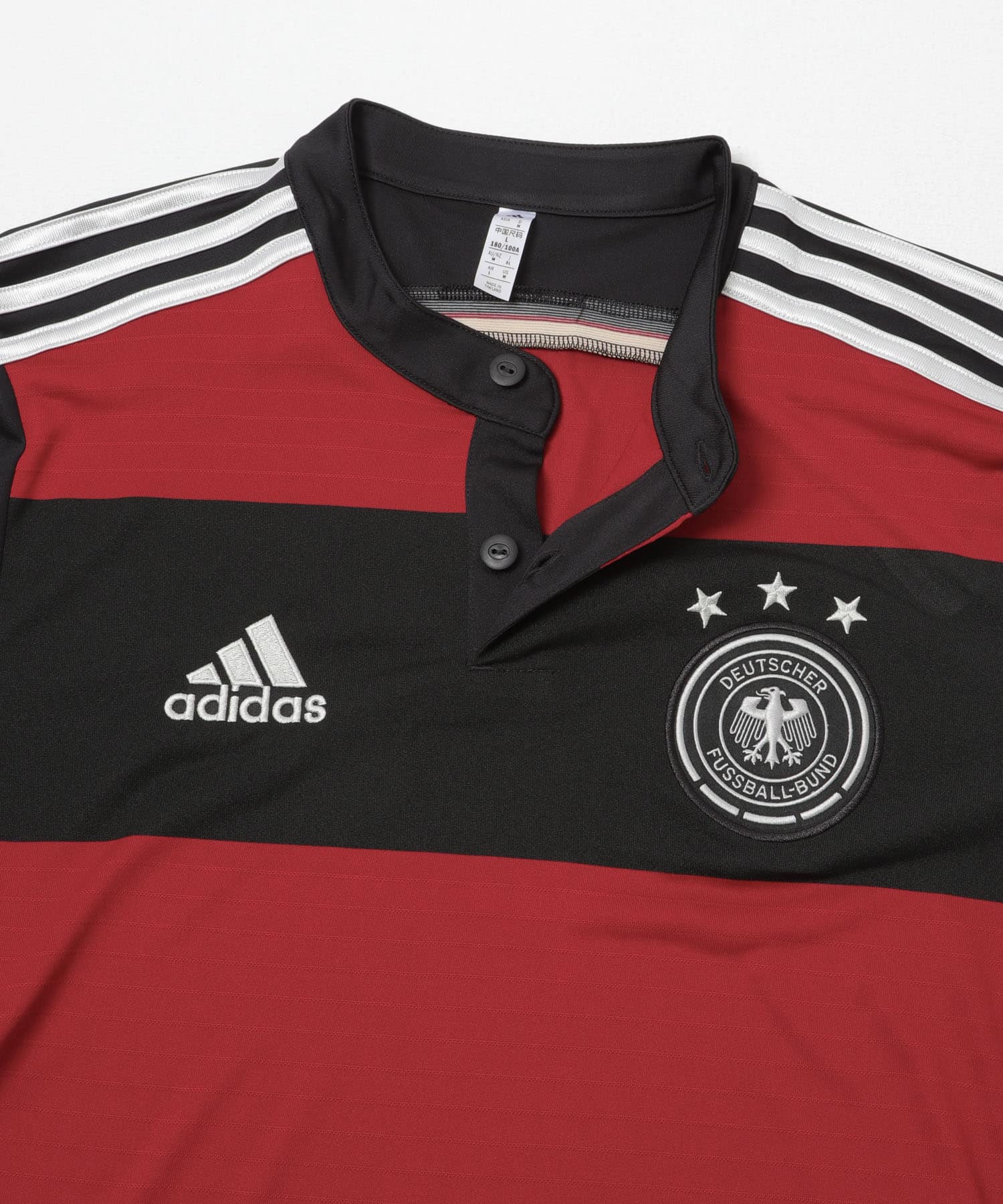 adidas　ドイツ代表 アウェイ ユニフォーム 2014 BLACK/RED L