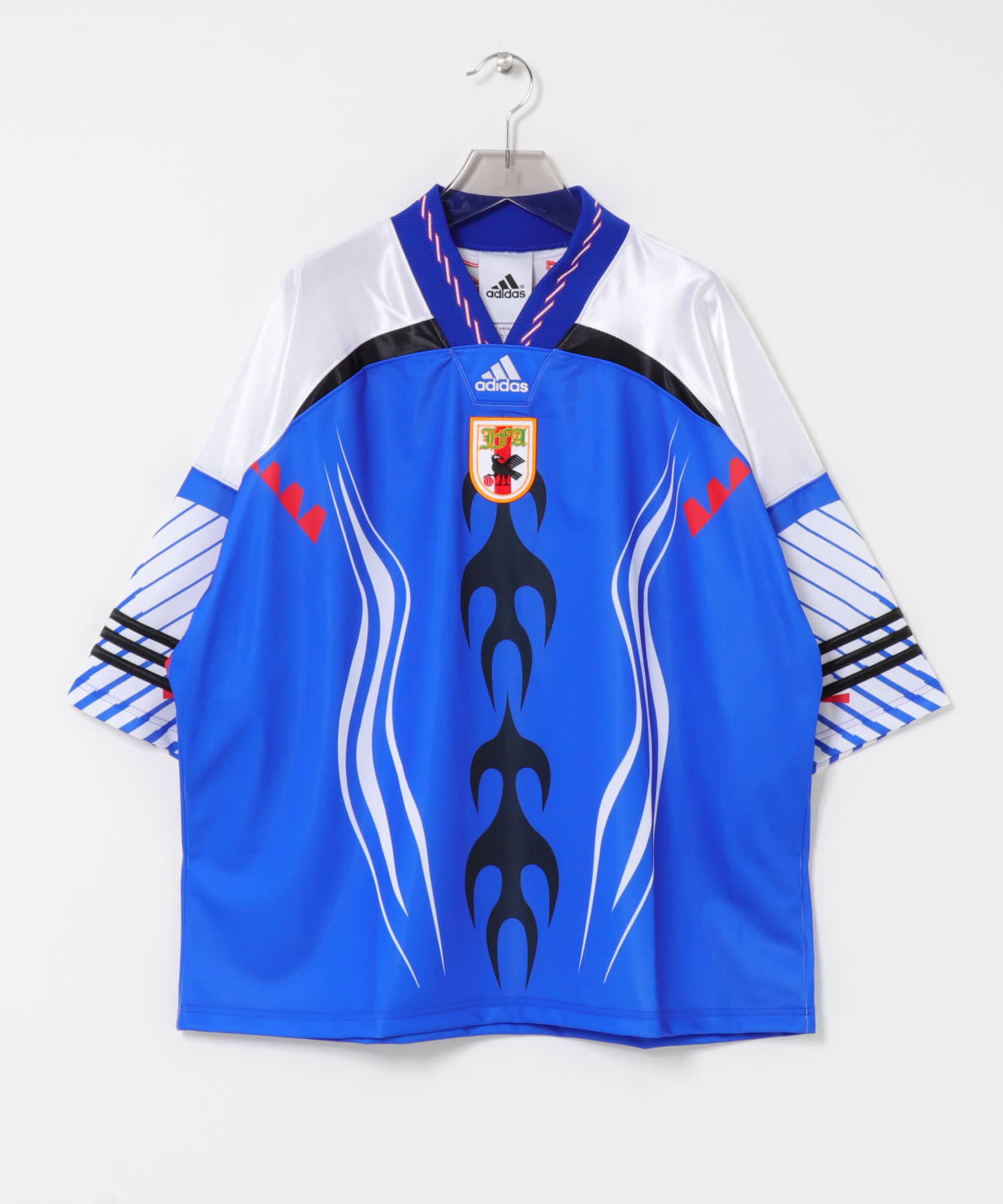adidas　ブリングバック リミックス アディダス サッカー日本代表 ジャージ BL/WH/RE XL