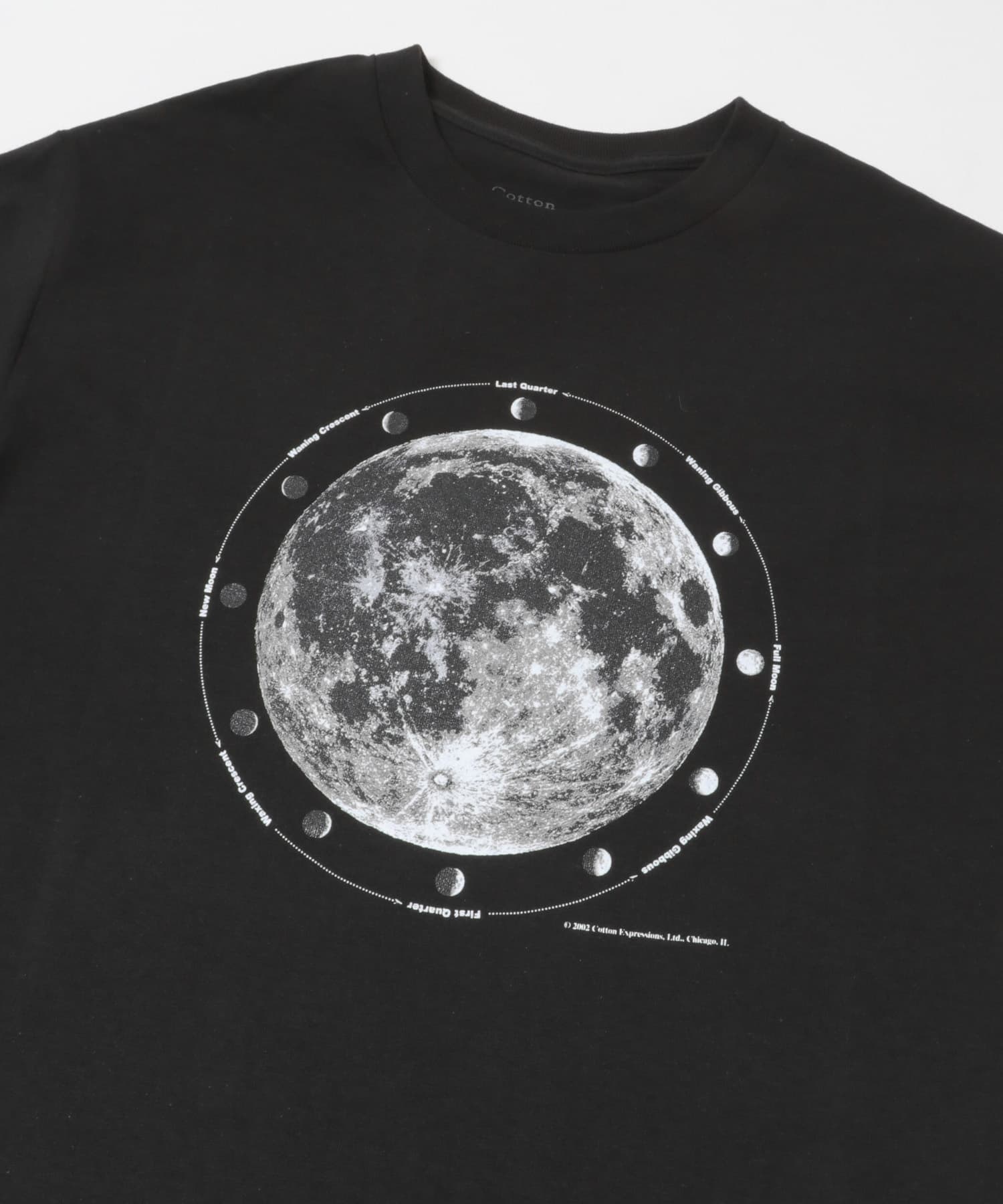 Cotton Expressions　MOON PHASES T-SHIRTS BLACK M