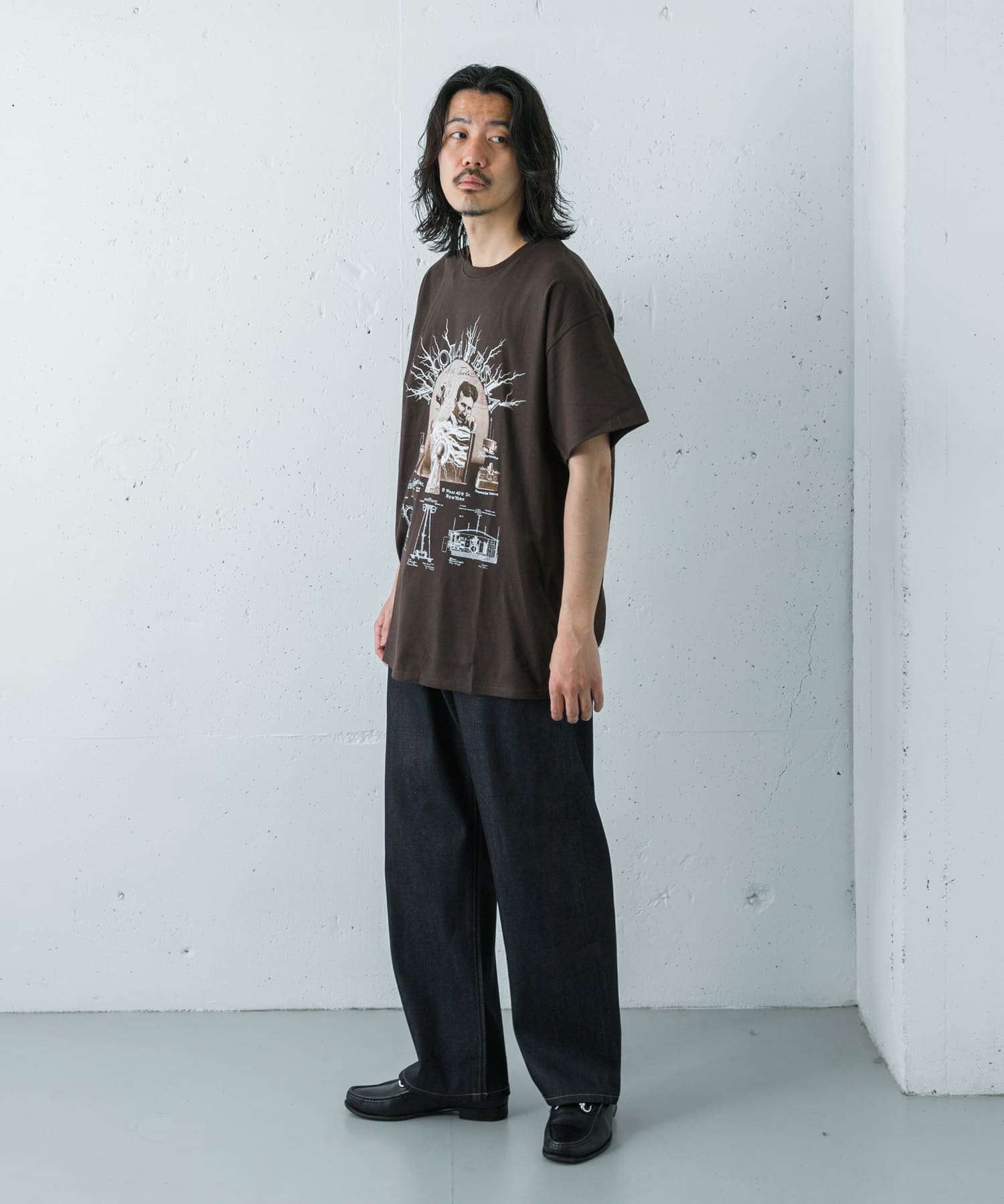 Cotton Expressions TESLA T-SHIRTS(M CHOCOLATE): トップス｜URBAN