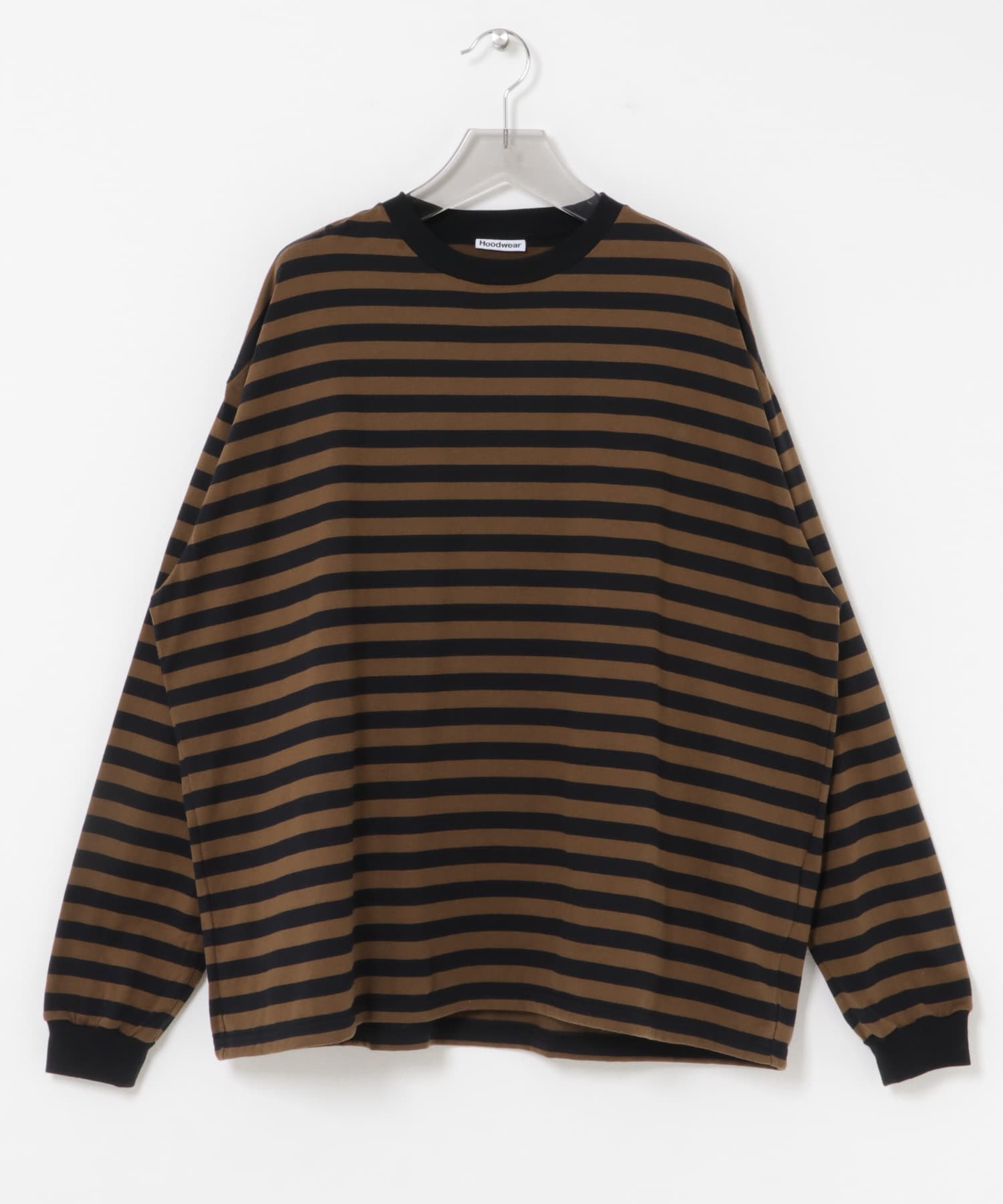 『別注』Hoodwear×URBAN RESEARCH　BORDER LONG-SLEEVE T-SHIRTS CHA/BK S