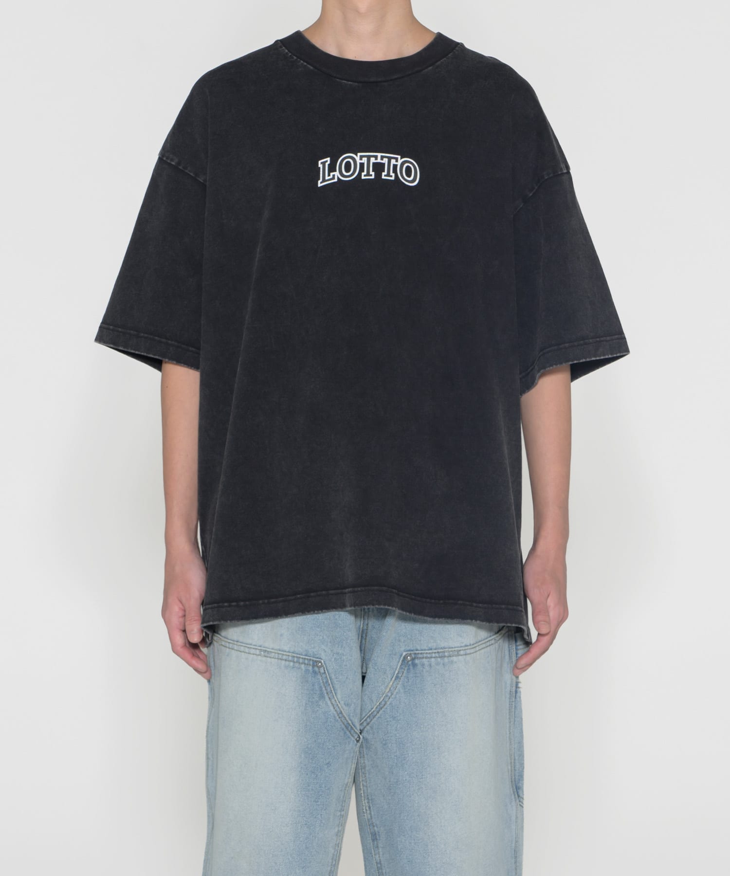 LOTTO　ARCH LOGO SHORT-SLEEVE T-SHIRTS BLACK M