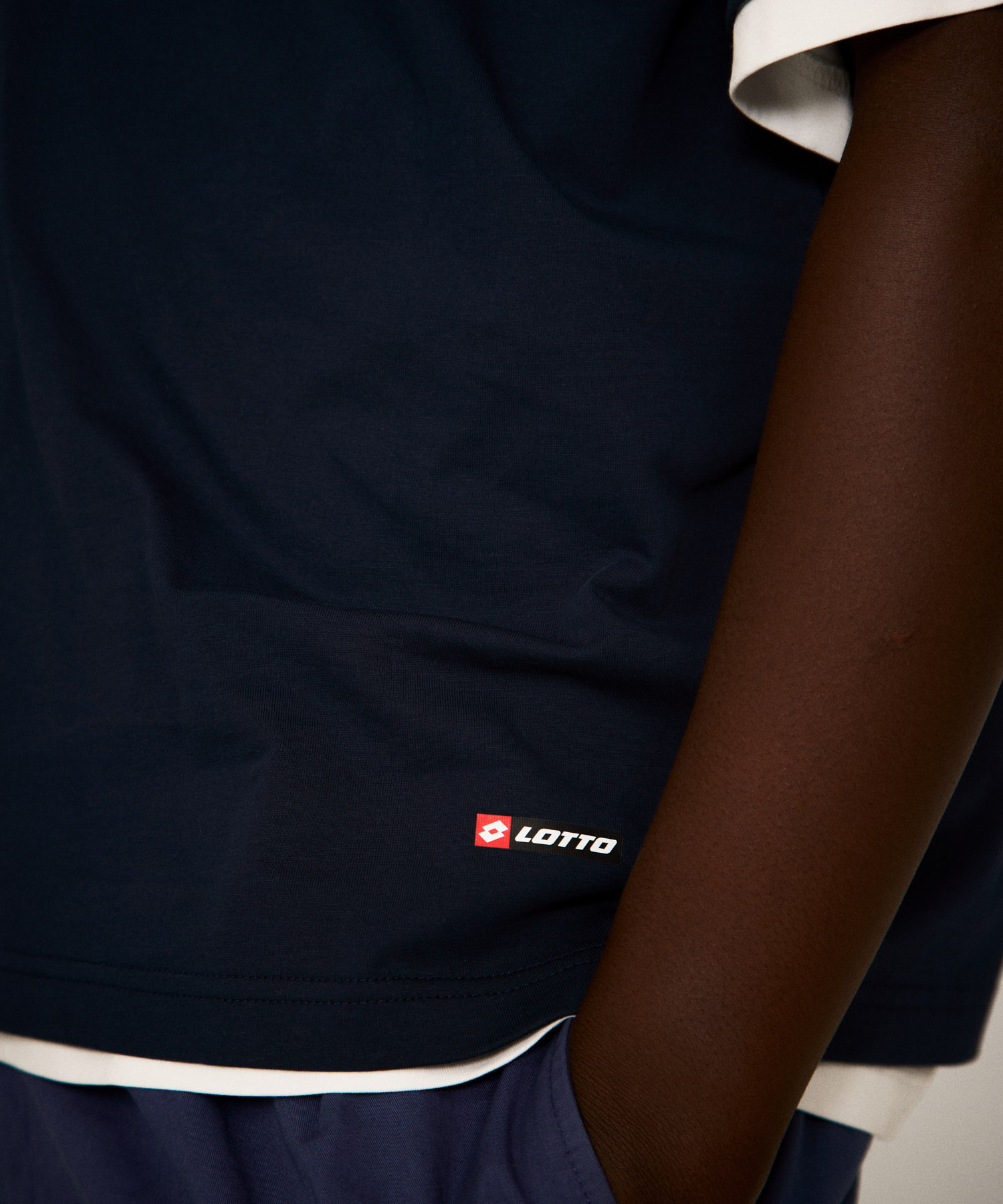 LOTTO　JUST FIT COOL COTTON T-SHIRTS NAVY M