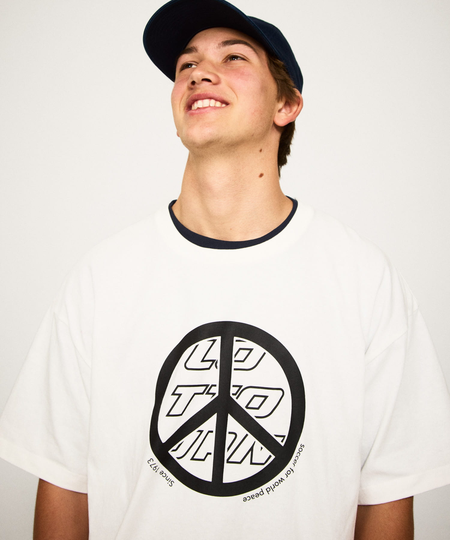 LOTTO　PEACE FOR ALL T-SHIRTS WHITE M