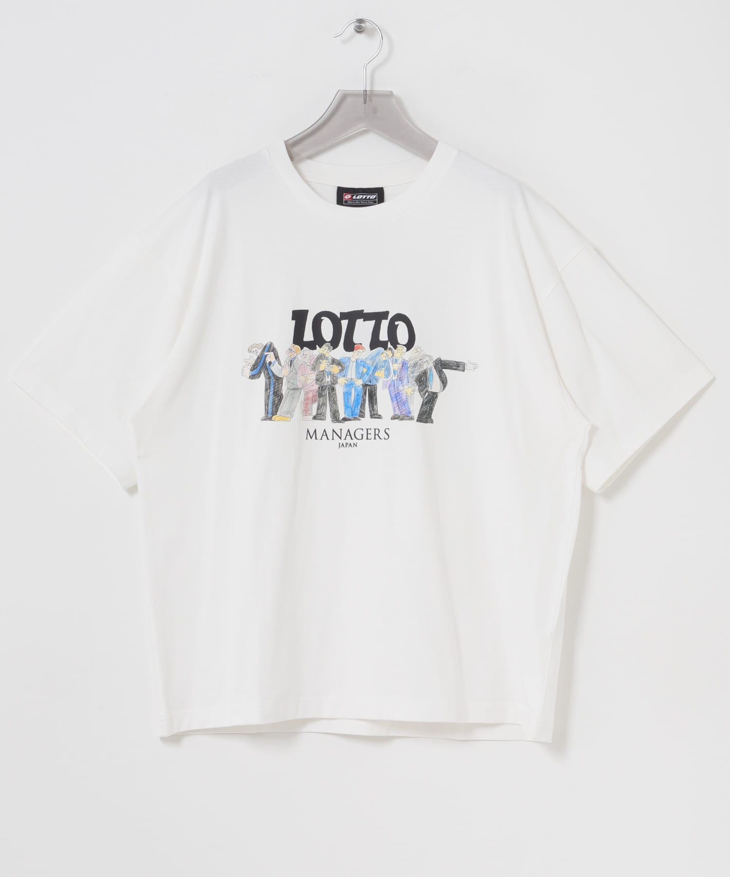 LOTTO　K.TERADA MANAGERS T-SHIRTS 3 WHITE M