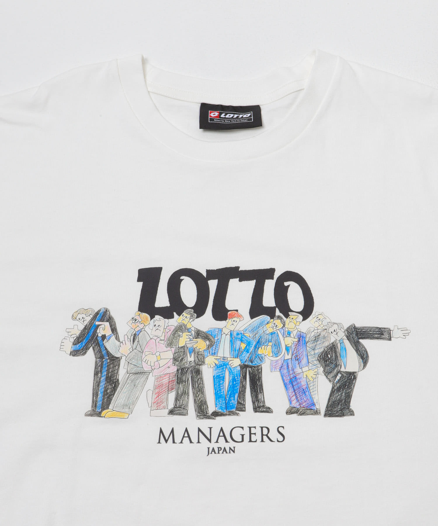 LOTTO　K.TERADA MANAGERS T-SHIRTS 3 WHITE M