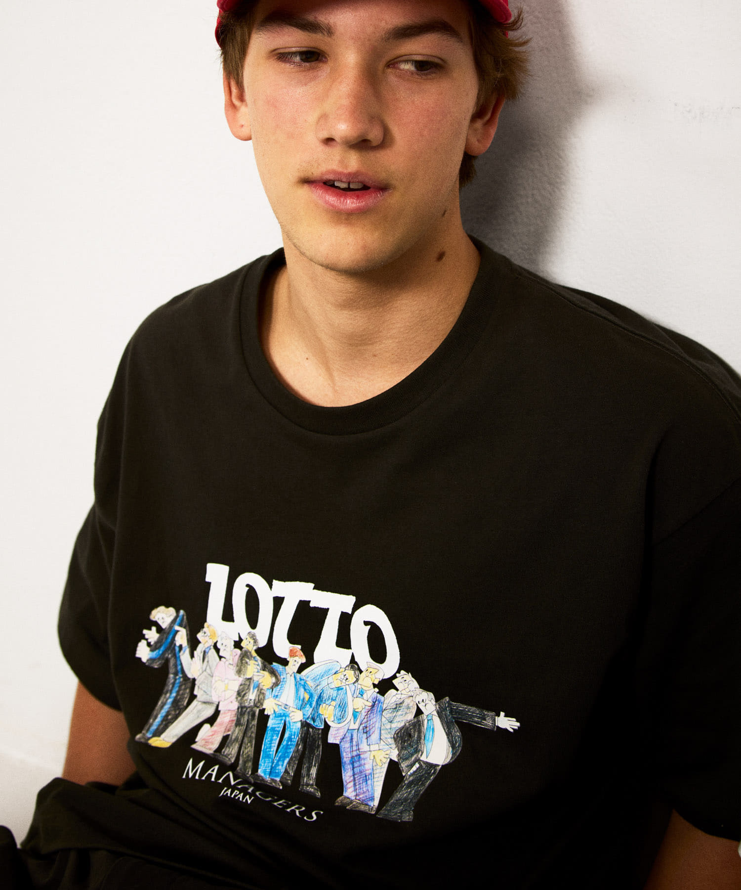 LOTTO　K.TERADA MANAGERS T-SHIRTS 3 BLACK M