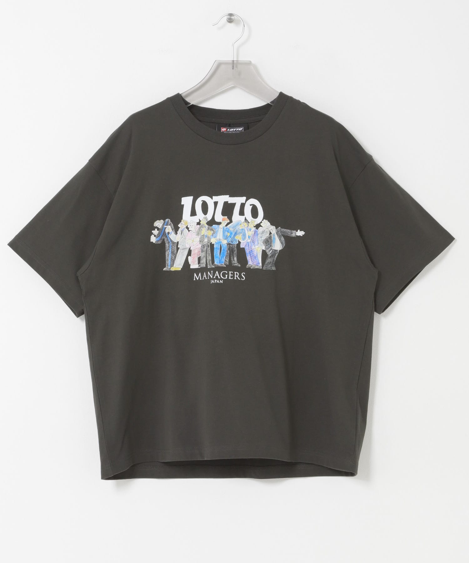 LOTTO　K.TERADA MANAGERS T-SHIRTS 3 BLACK M
