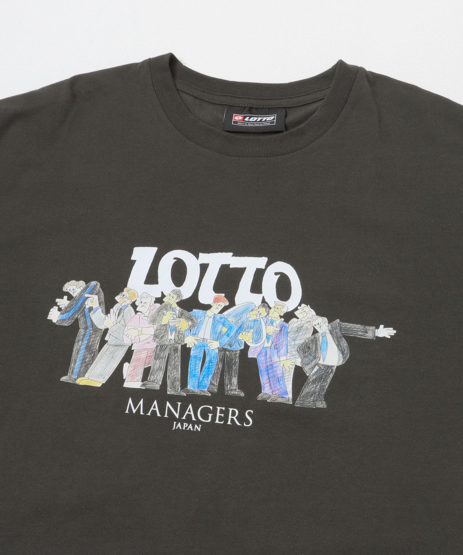 LOTTO　K.TERADA MANAGERS T-SHIRTS 3 BLACK M