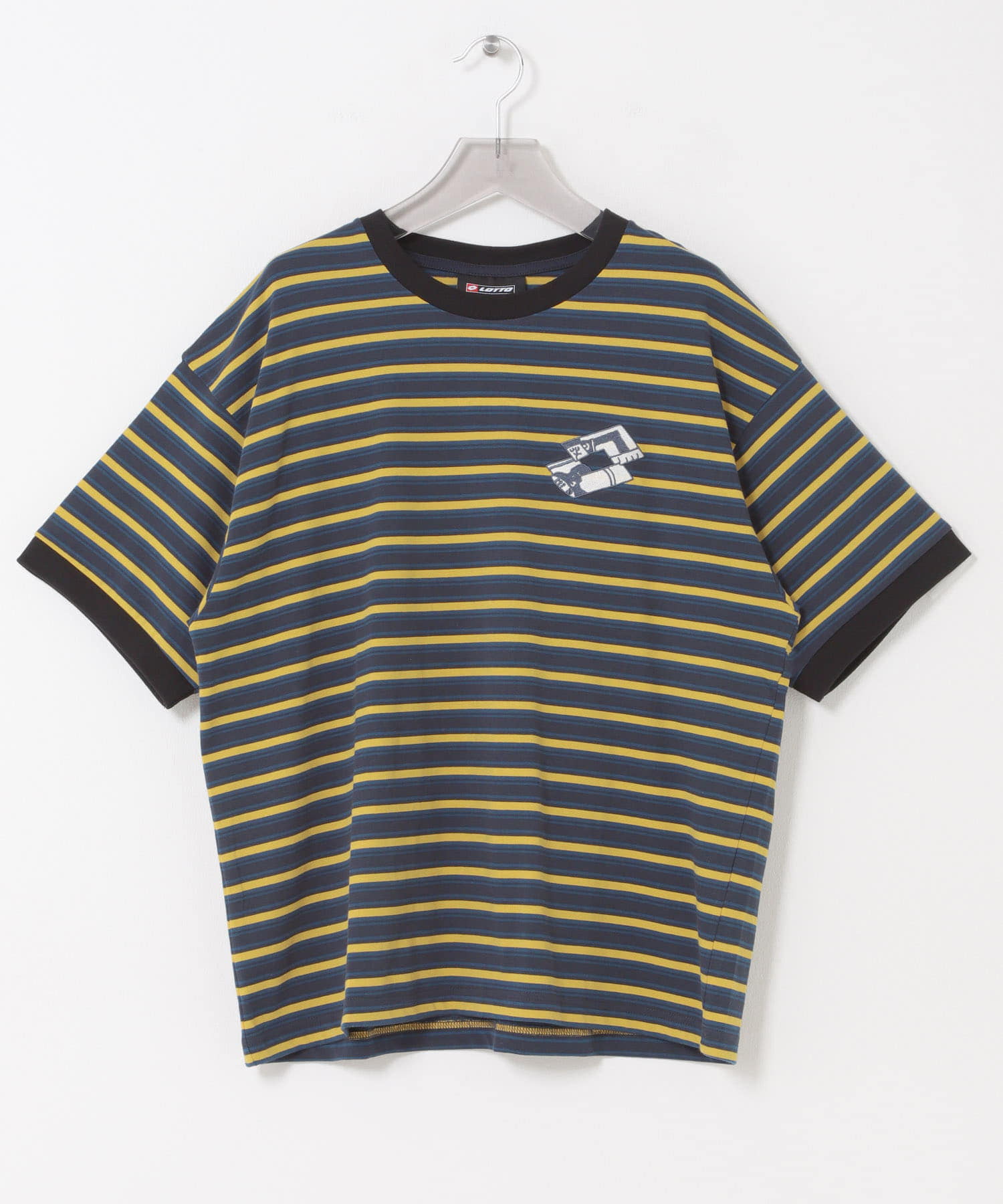 LOTTO　K.TERADA MULTI BORDER T-SHIRTS NAVY M