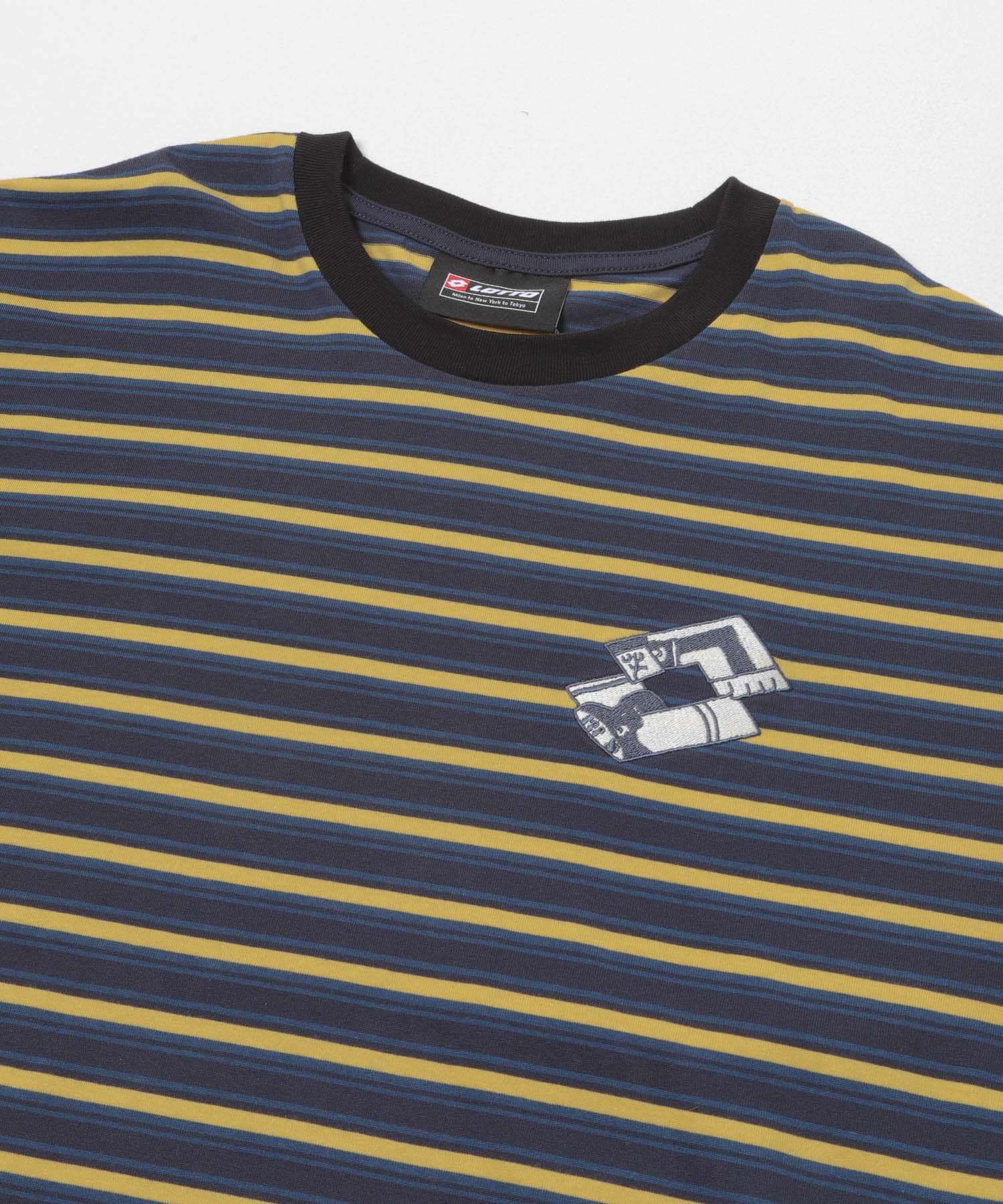 LOTTO　K.TERADA MULTI BORDER T-SHIRTS NAVY M
